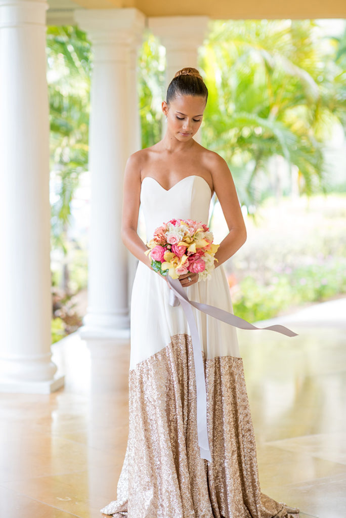 Mikkel Paige Photography photos of a bride in St. Lucia at The Landings.