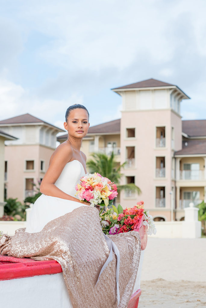 Mikkel Paige Photography photos of a bride in St. Lucia at The Landings.