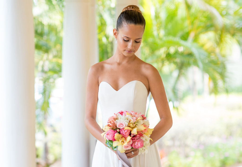 Mikkel Paige Photography photos of a bride in St. Lucia at The Landings.