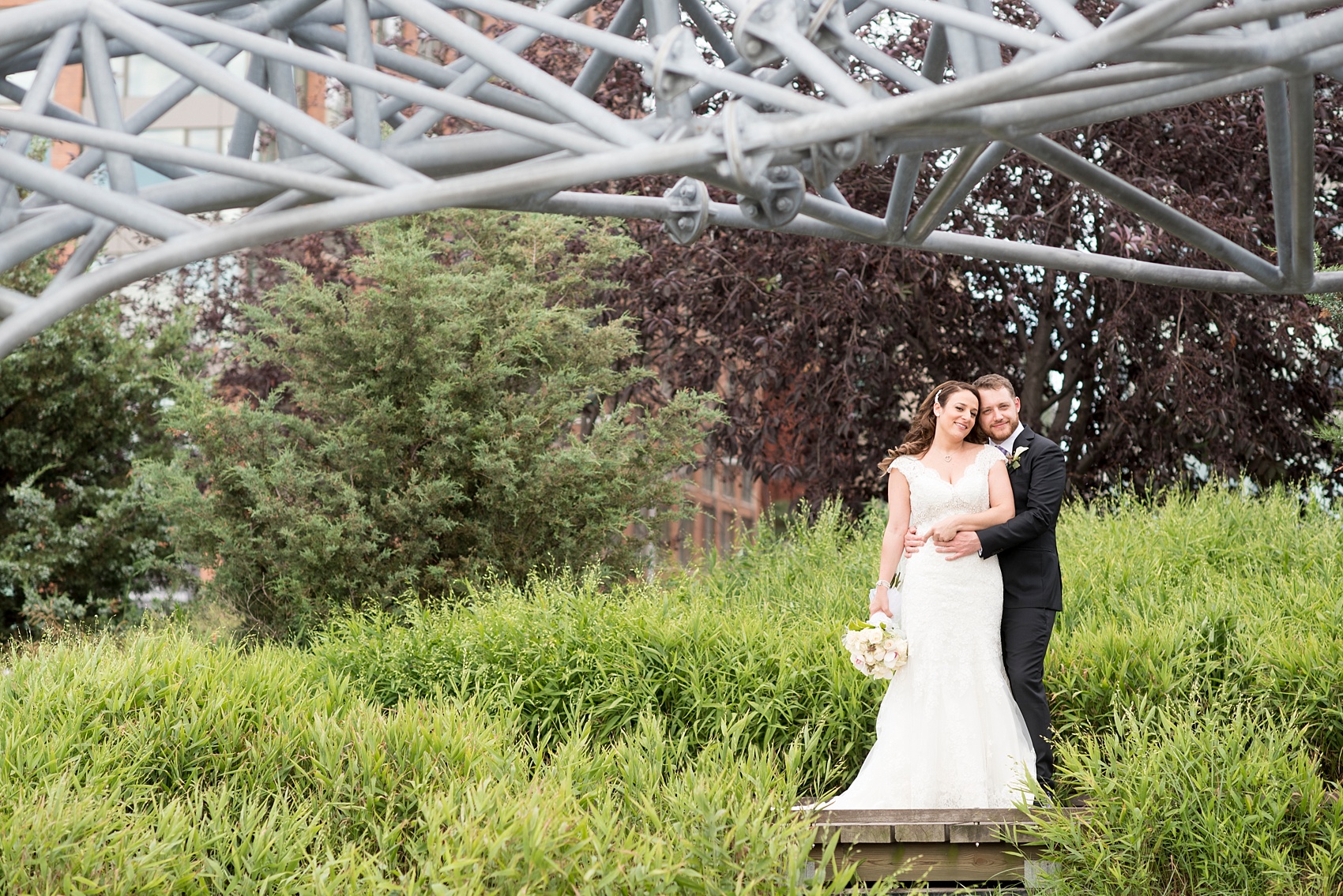 Mikkel Paige Photography photos of a NYC wedding at Tribeca Rooftop.