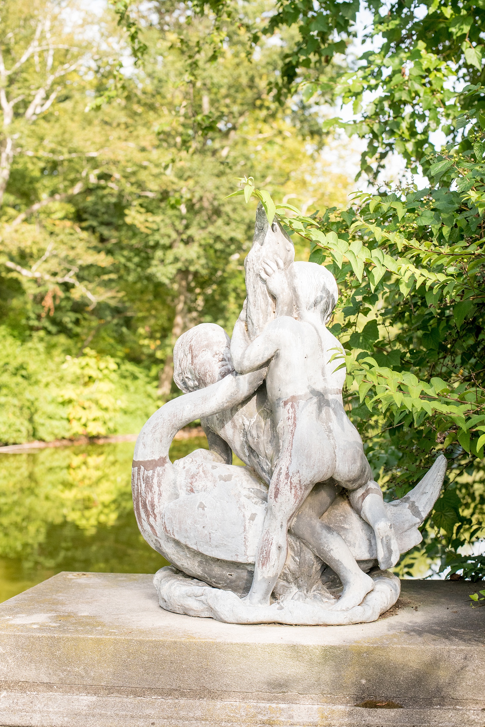 Mikkel Paige Photography photo of an Old Westbury Gardens wedding engagement session on Long Island.