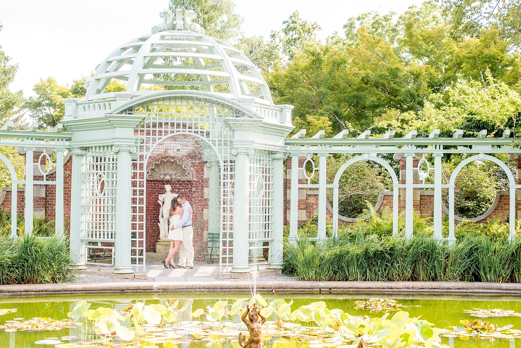 Mikkel Paige Photography photo of an Old Westbury Gardens engagement session on Long Island.