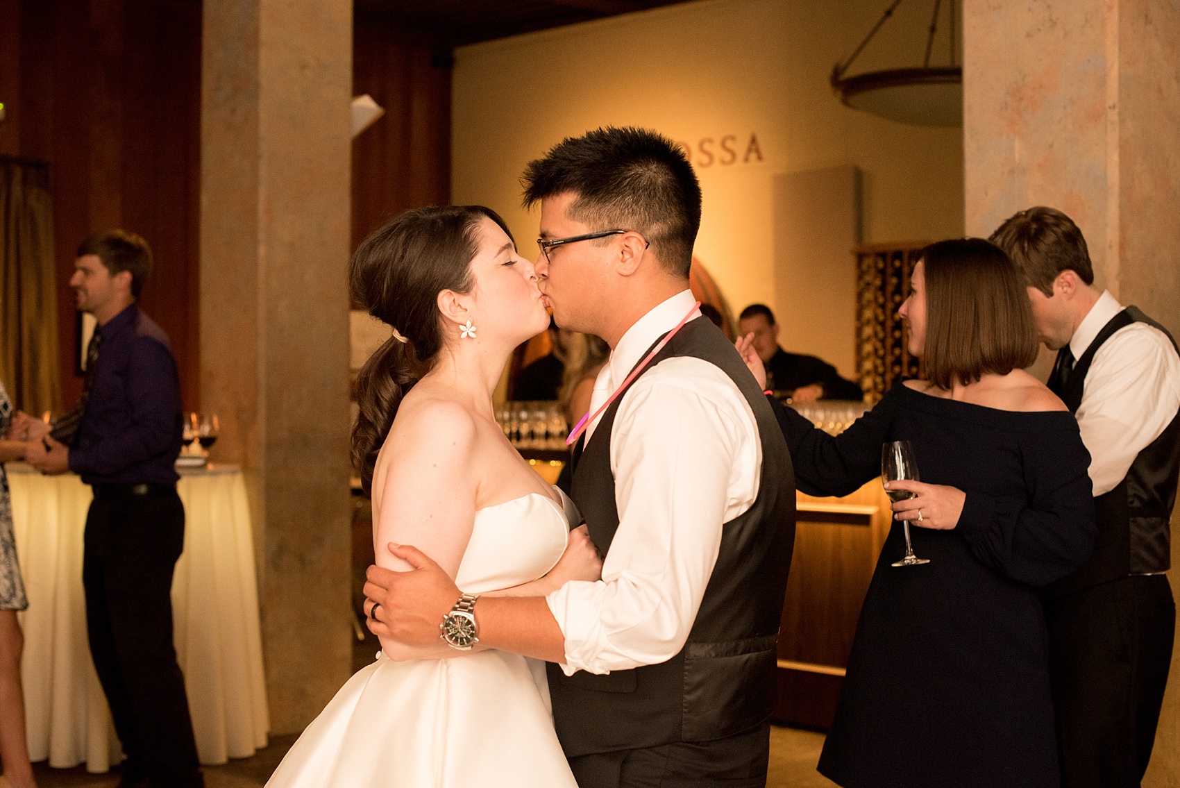 Mikkel Paige Photography reception photo at a Testarossa Winery wedding in Los Gatos, California.