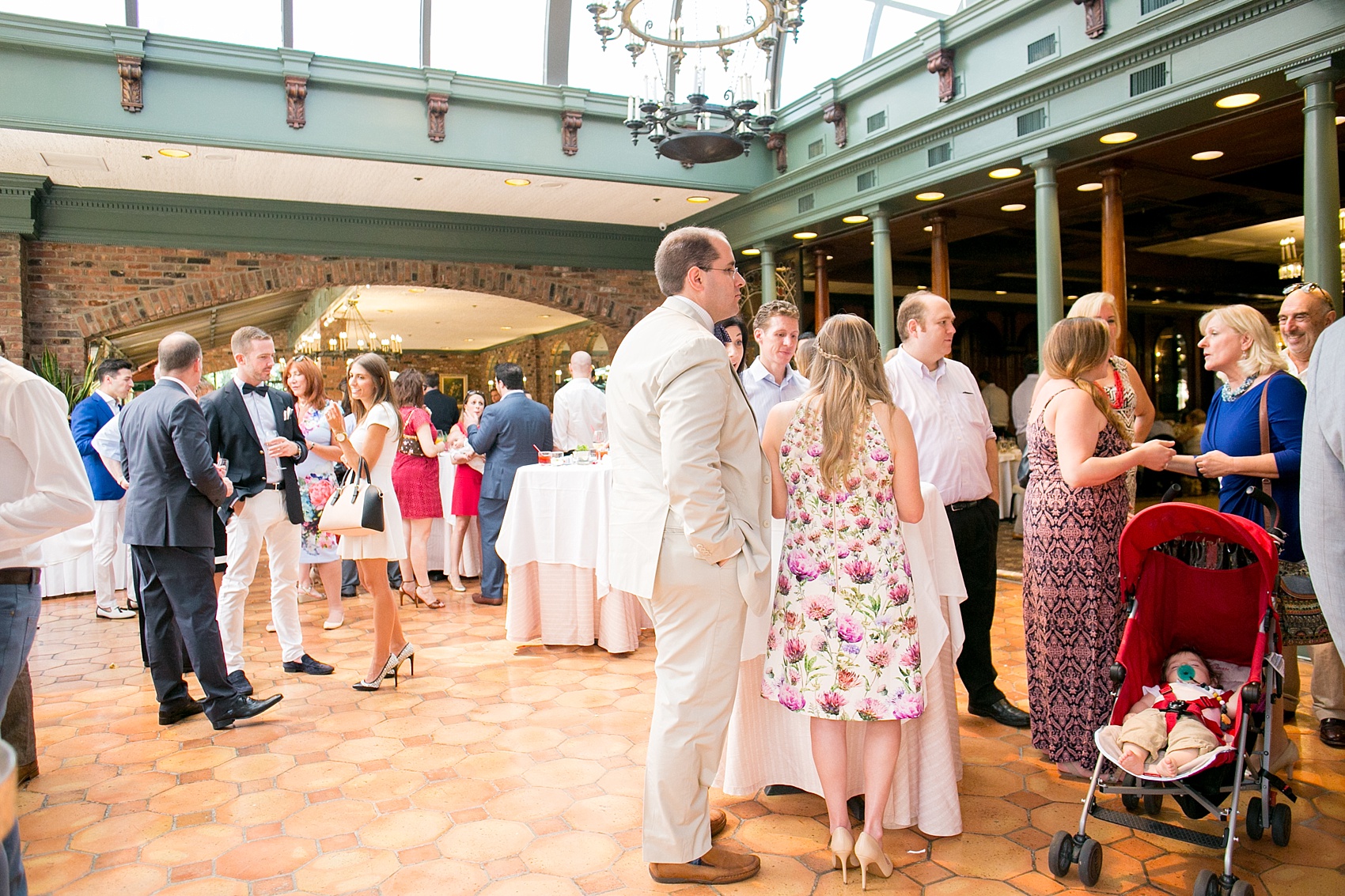 Mikkel Paige Photography photos of a gay wedding at The Manor in West Orange, NJ. Daytime reception with brunch buffet.