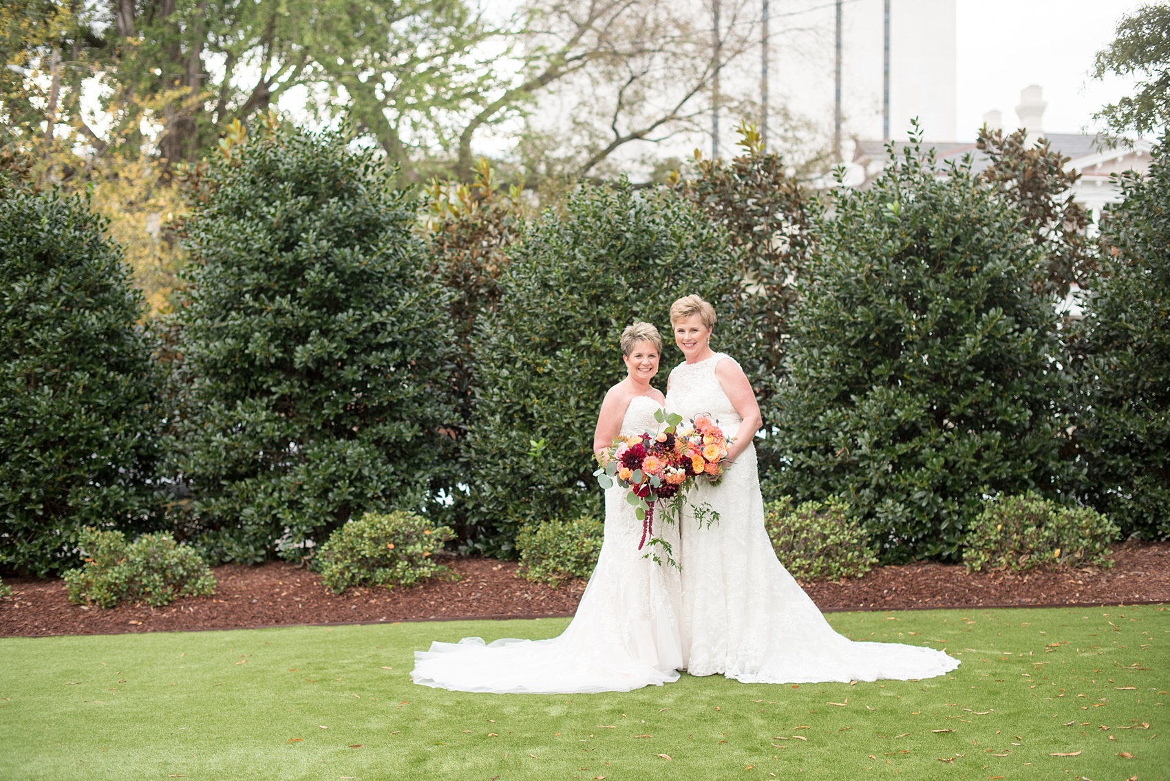 Mikkel Paige Photography photos from a Merrimon-Wynne House wedding in Raleigh. Two brides for a same-sex, lesbian wedding.