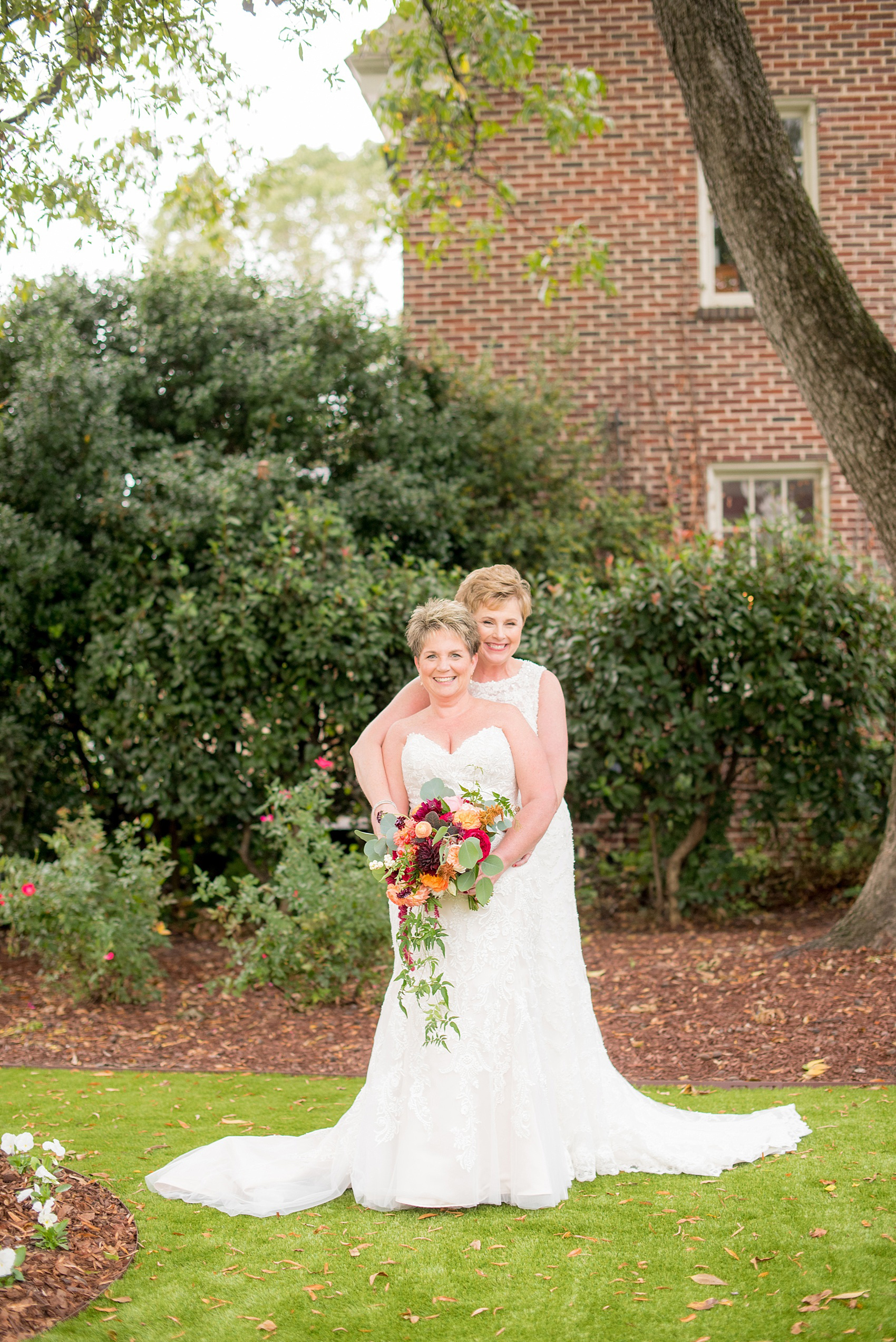 Mikkel Paige Photography photos from a Merrimon-Wynne House wedding in Raleigh. Two brides for a same-sex, lesbian wedding.