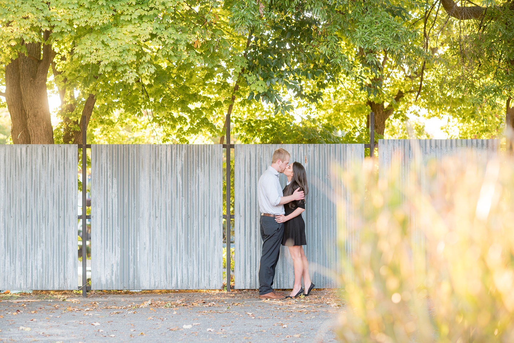 Mikkel Paige Photography photos of a downtown Raleigh engagement session.