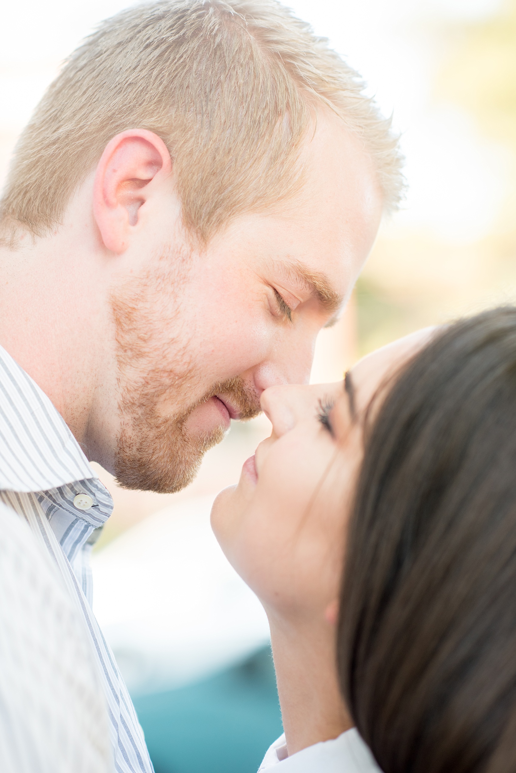Mikkel Paige Photography photos of a sweet downtown Raleigh engagement session.