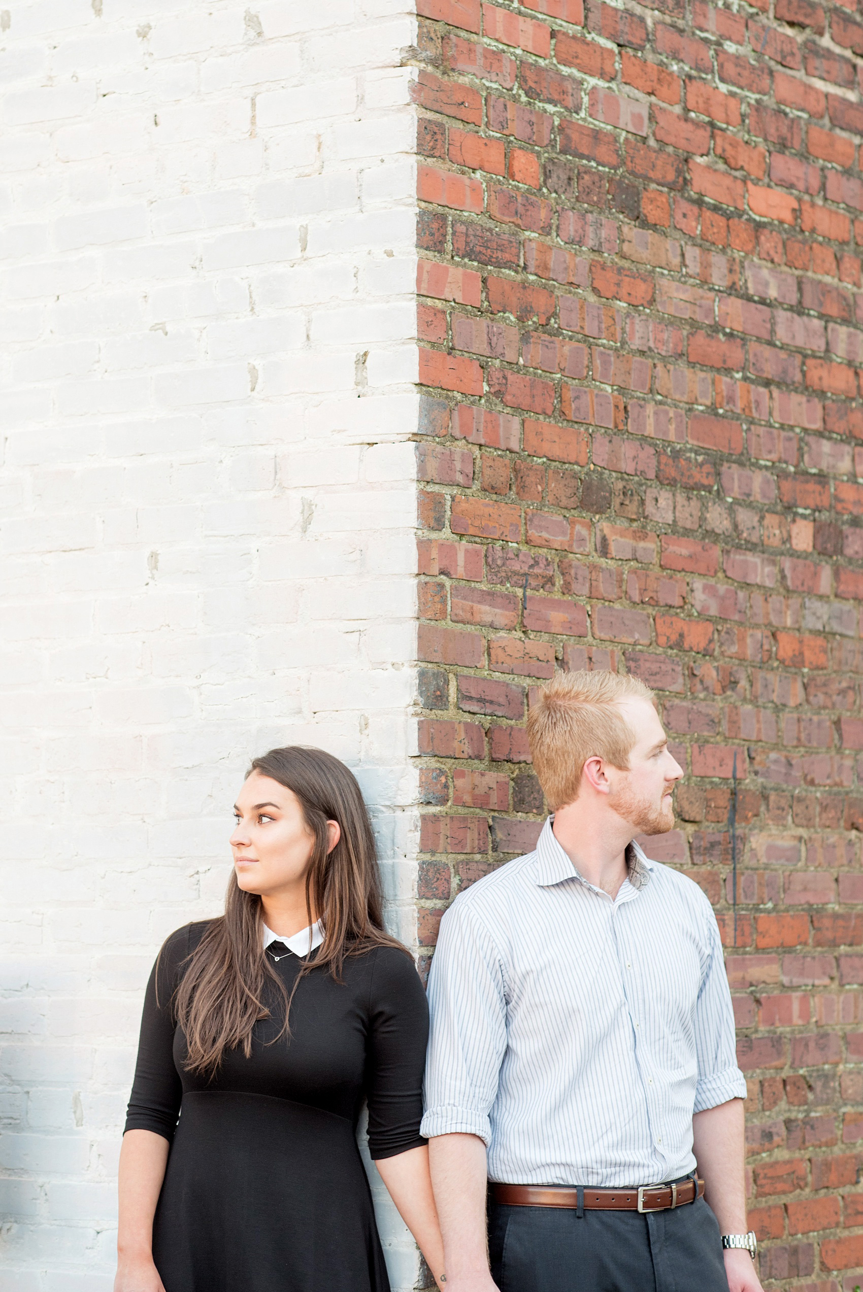 Mikkel Paige Photography photos of a downtown Raleigh engagement session.