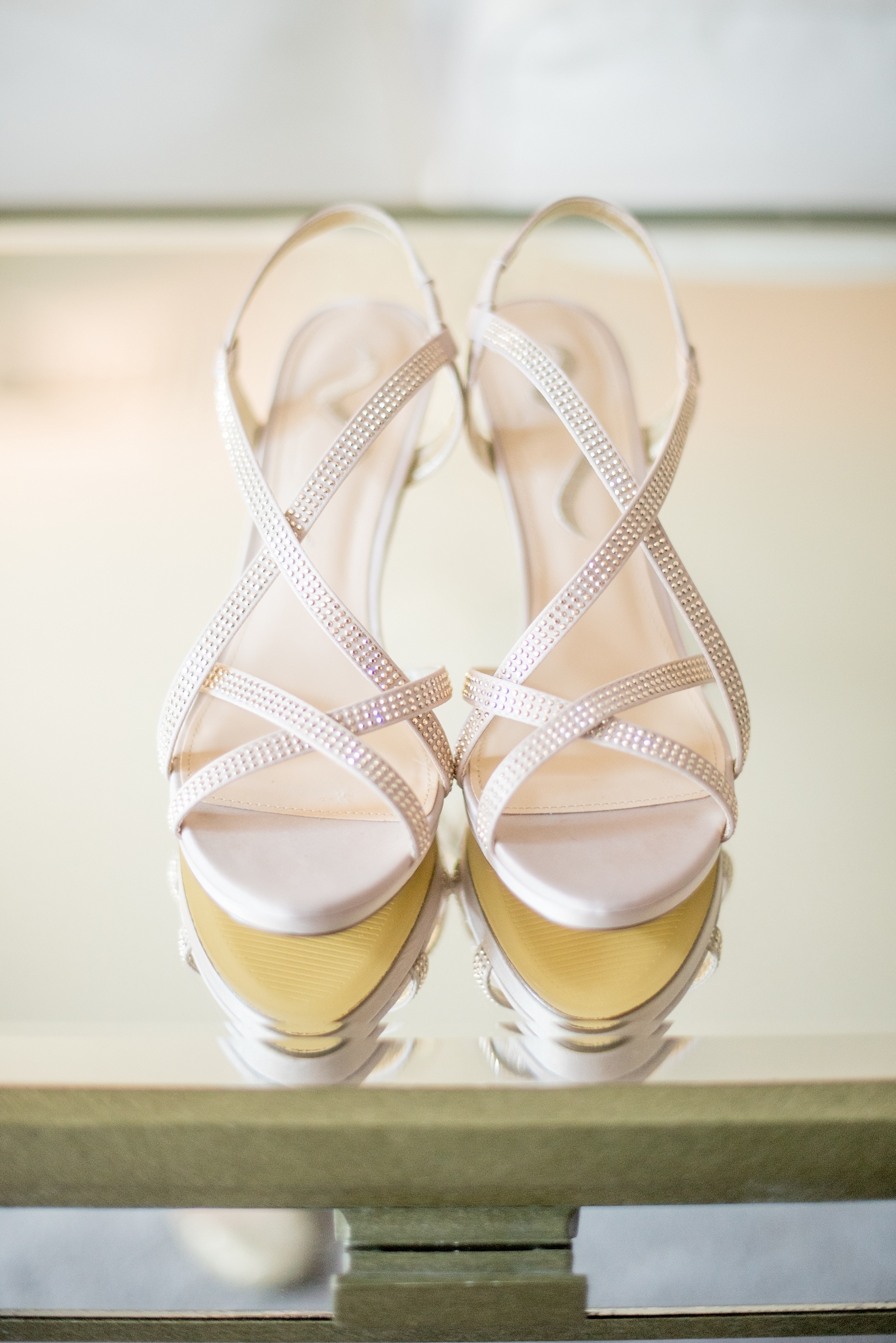 Mikkel Paige Photography detail shoe photo for a 214 Martin Street downtown Raleigh wedding.