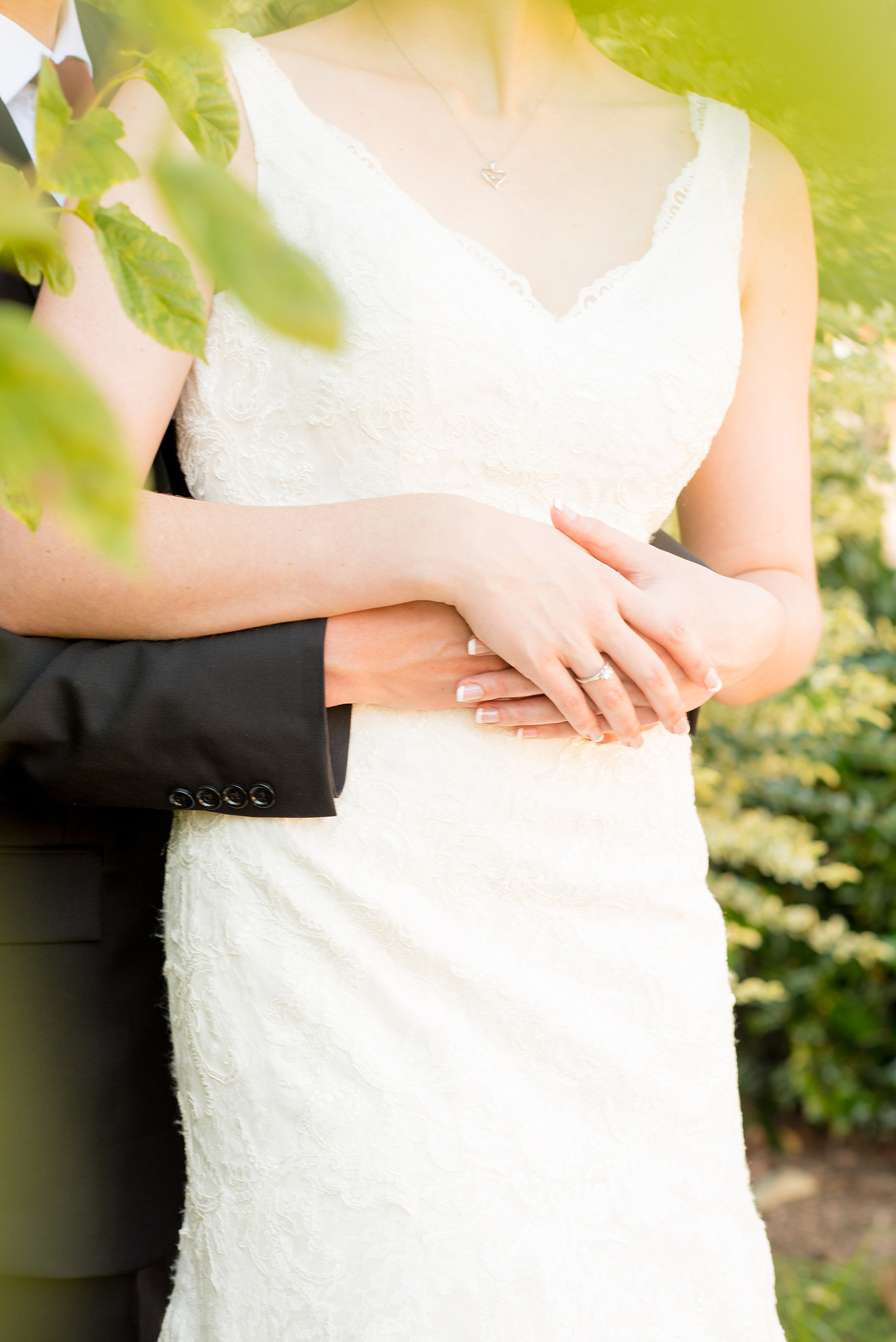 Mikkel Paige Photography photos of bride and groom in downtown Raleigh for a 214 Martin Street wedding.