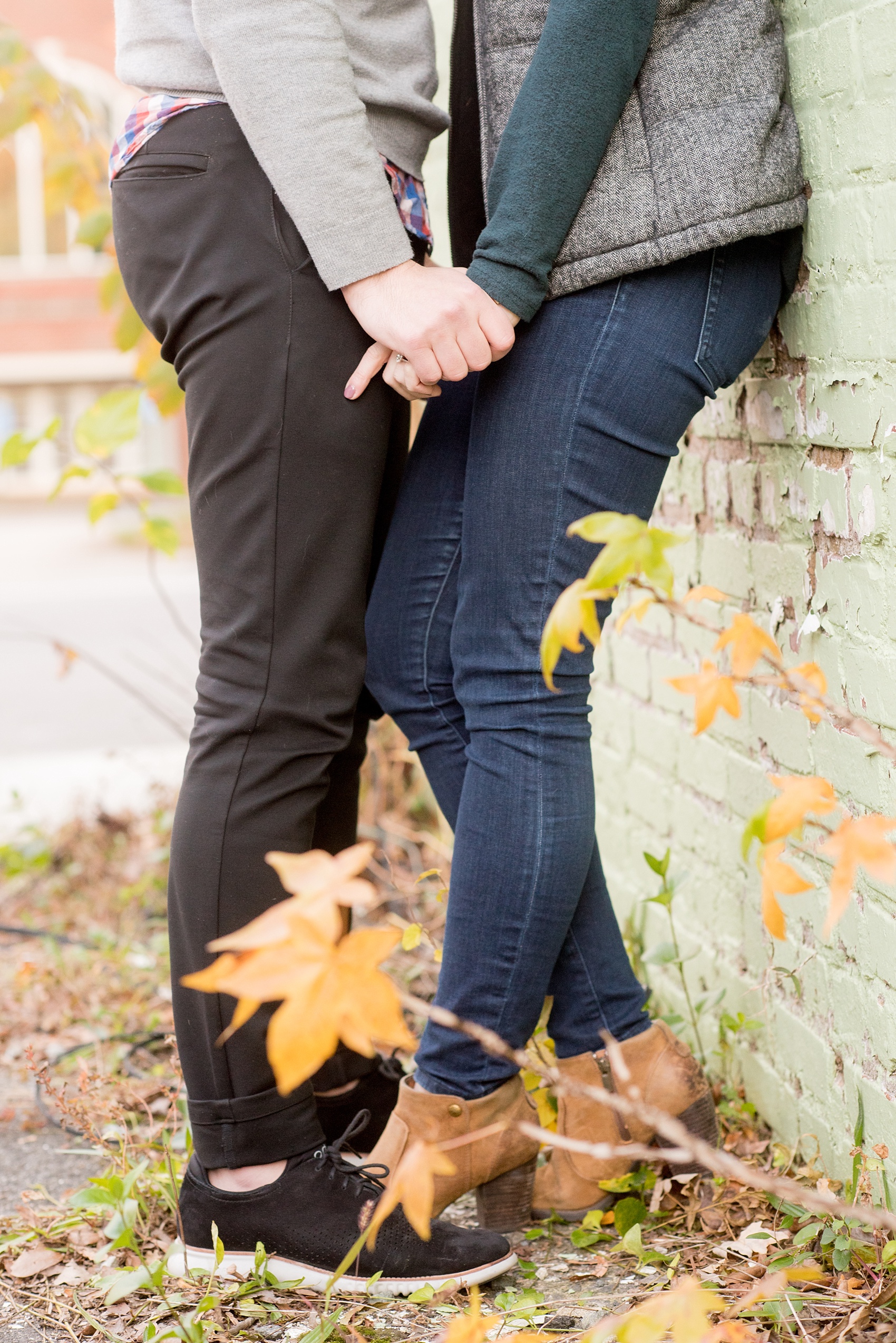 Mikkel Paige Photography photos of a downtown Durham engagement session.