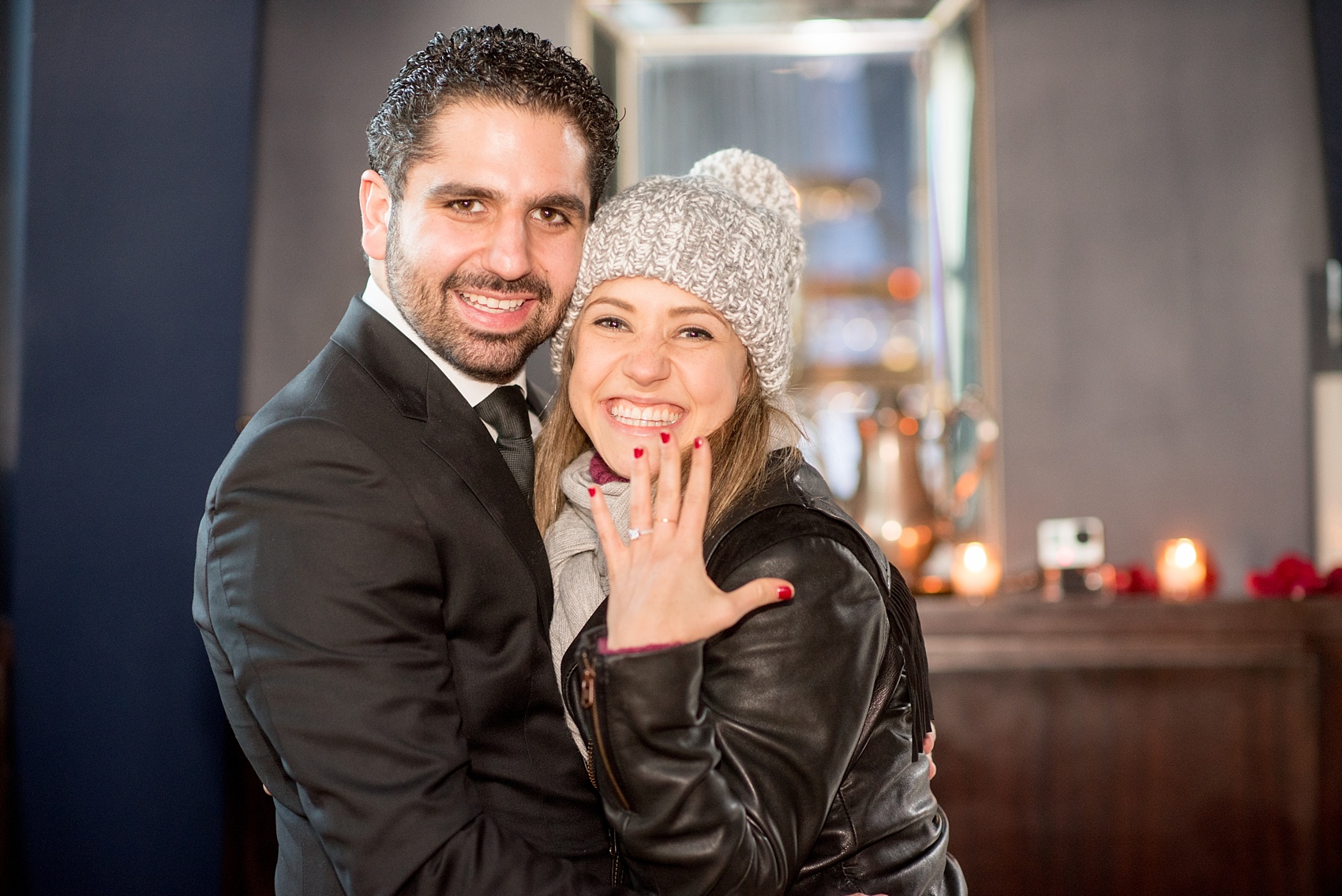 Mikkel Paige Photography photos of a surprise romantic NYC proposal at The Nomad Hotel. 