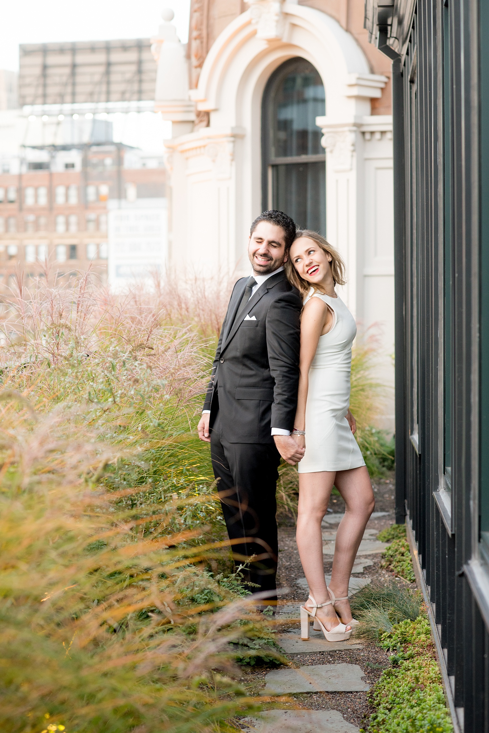 Mikkel Paige Photography photos of a surprise romantic NYC proposal at The Nomad Hotel. Rooftop photos of the newly engaged couple!