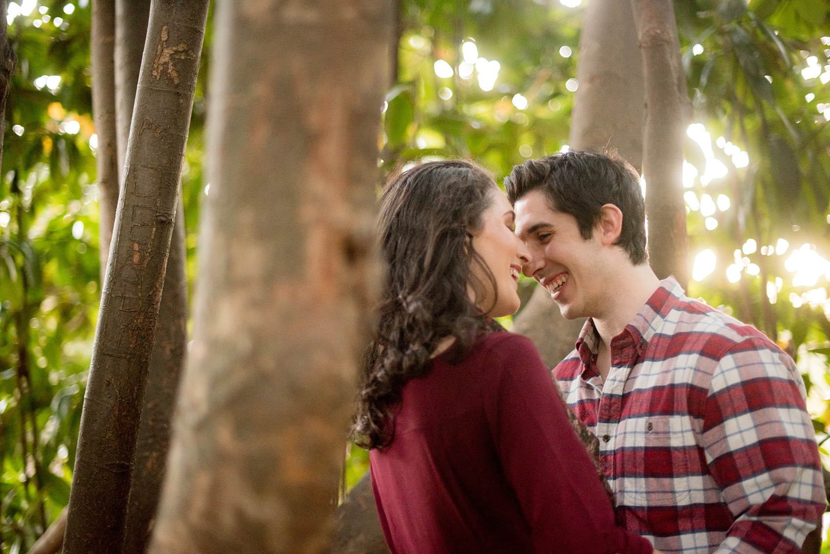 Mikkel Paige Photography images of a downtown Raleigh engagement session at Pullen Park.