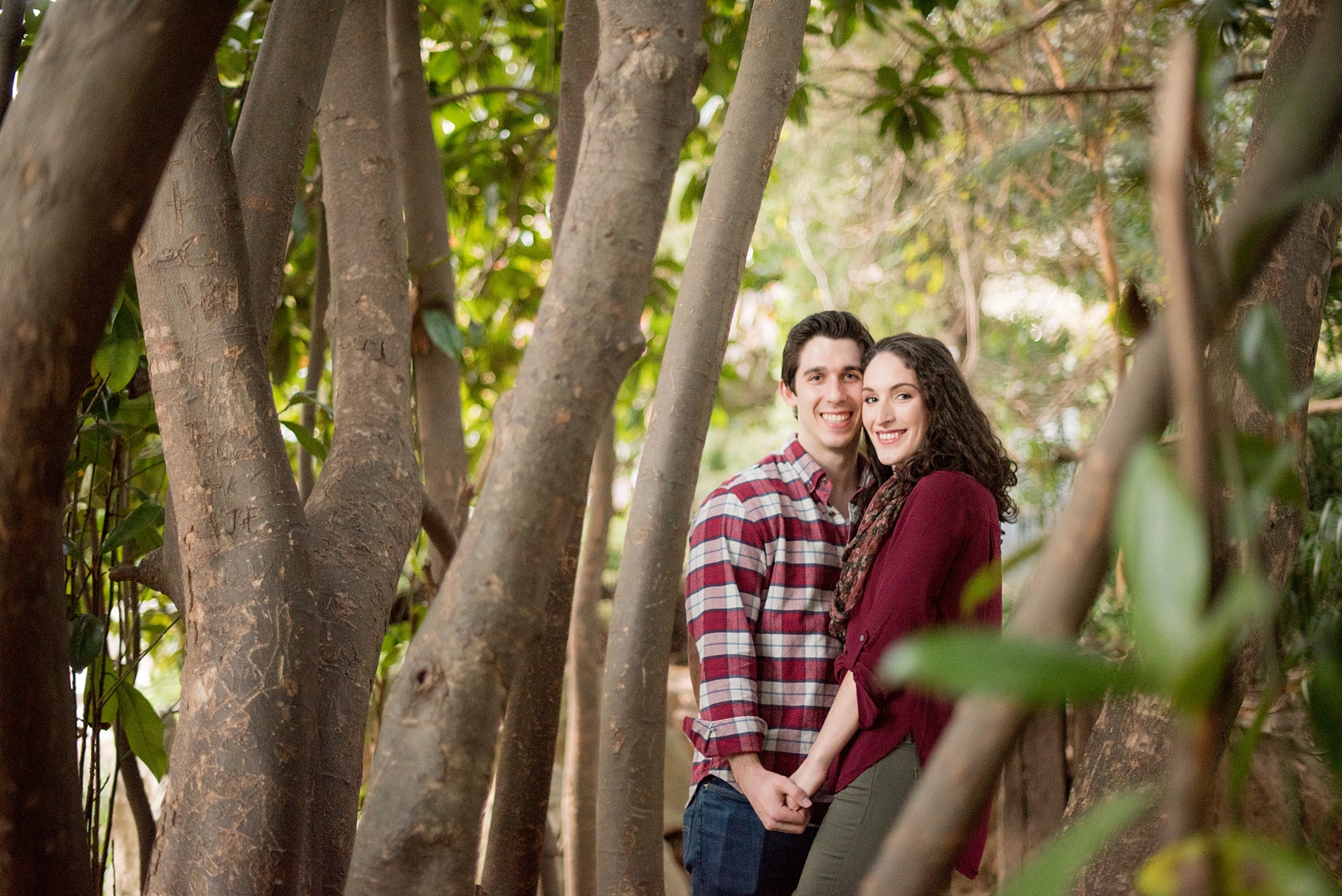 Mikkel Paige Photography images of a Raleigh engagement session at Pullen Park.