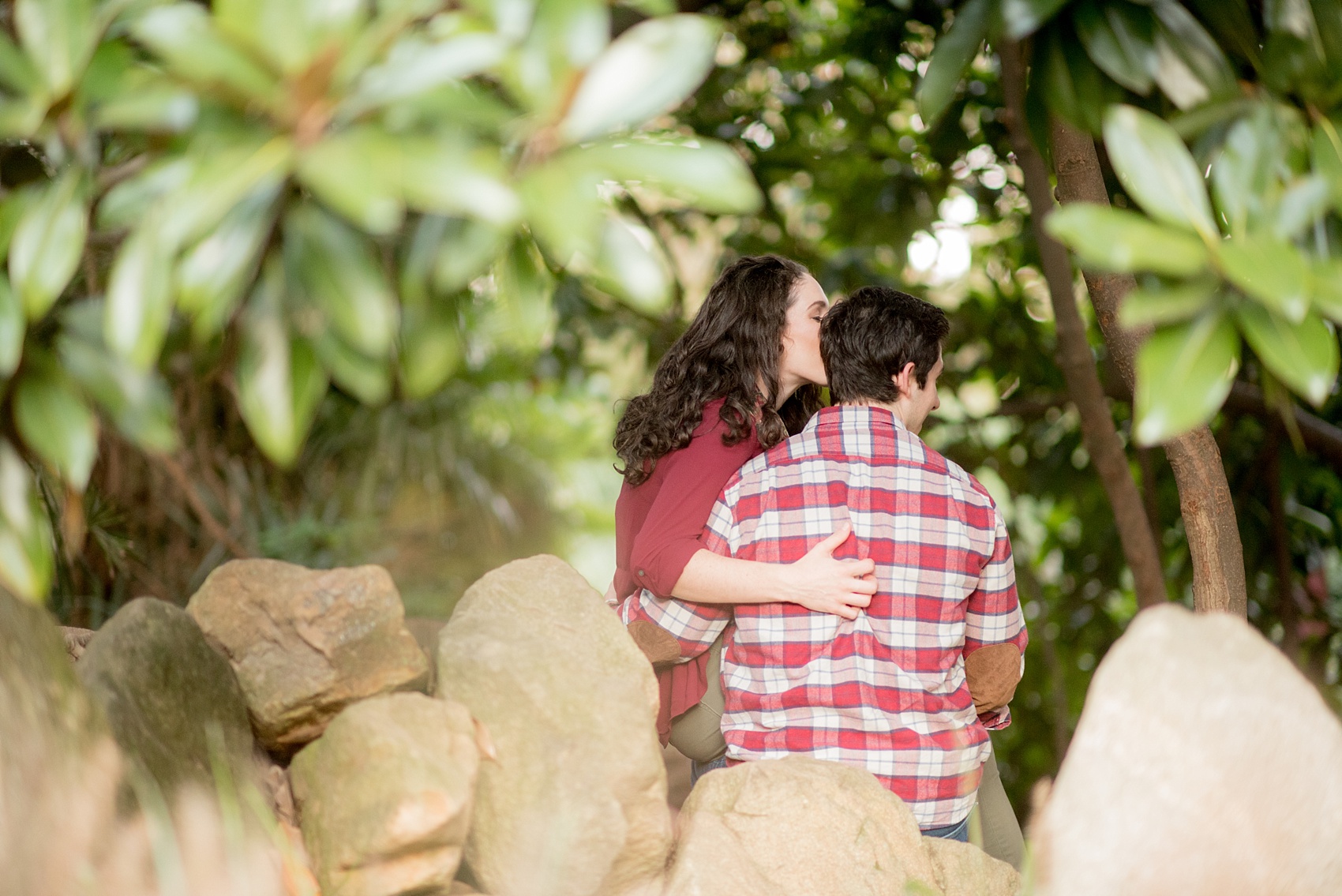 Mikkel Paige Photography images of a Raleigh engagement session at Pullen Park.