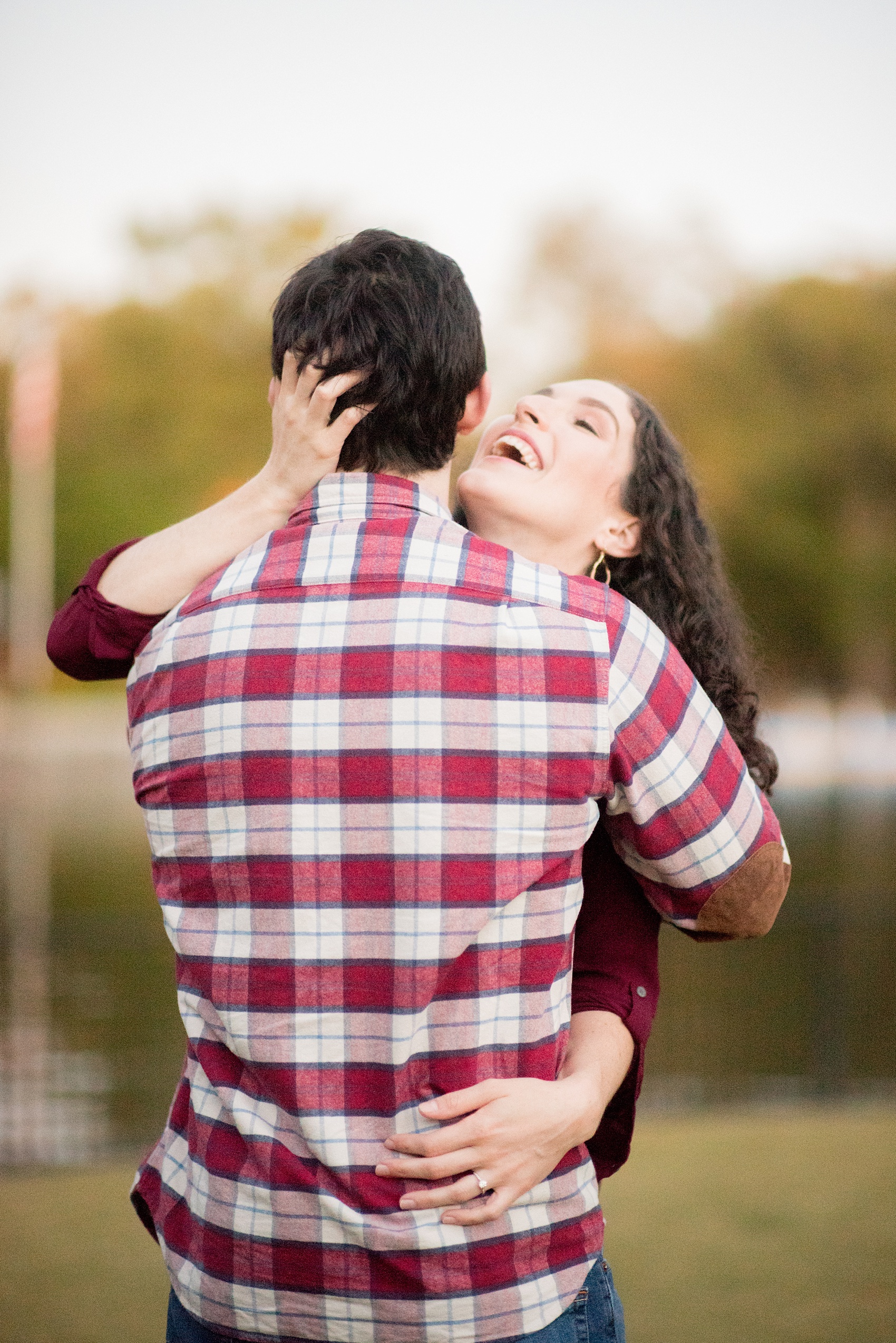 Mikkel Paige Photography photos of a Raleigh engagement session at Pullen Park.