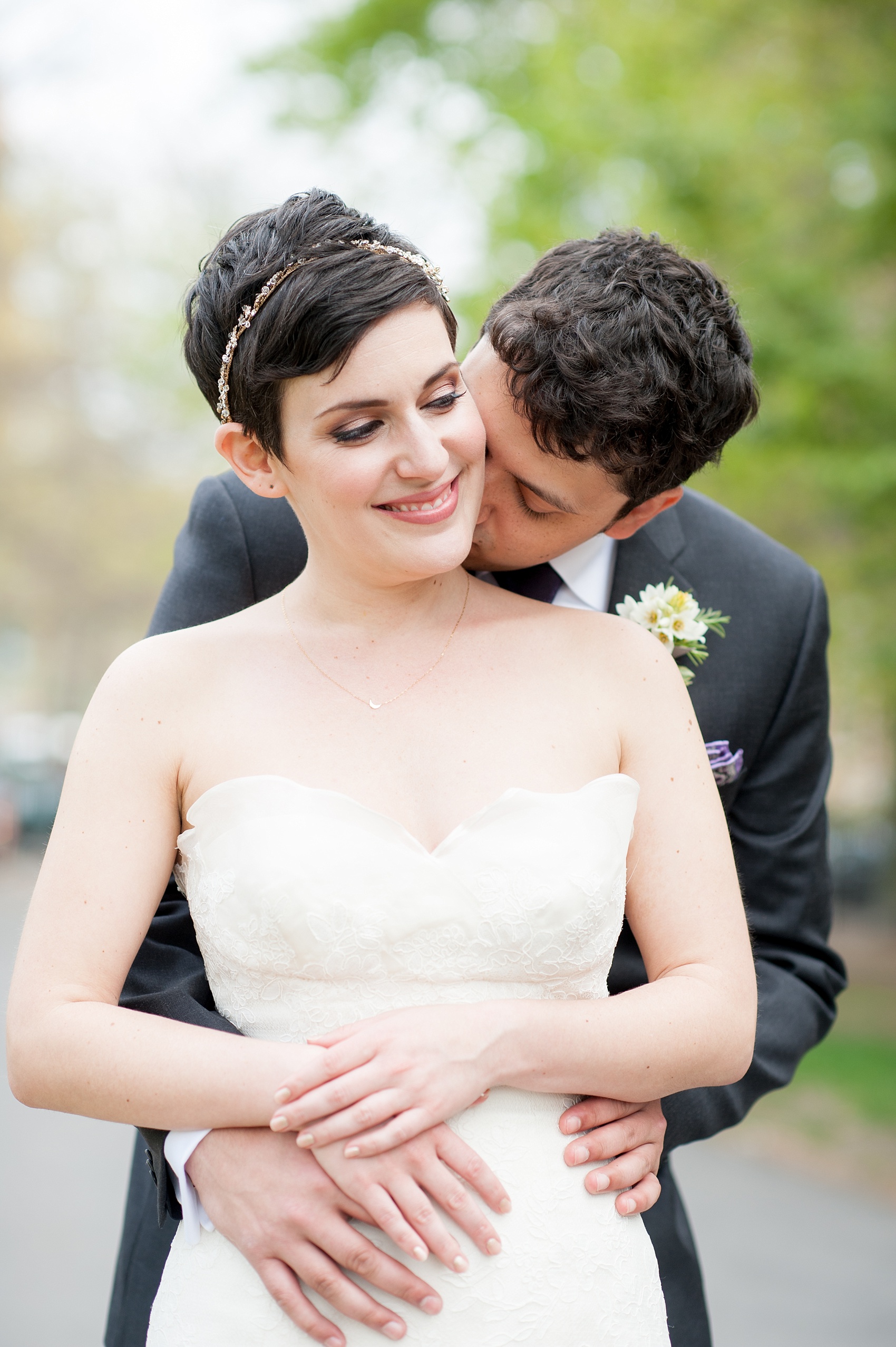 Mikkel Paige Photography Brooklyn Winery wedding photos. Sweet picture of the bride and groom.