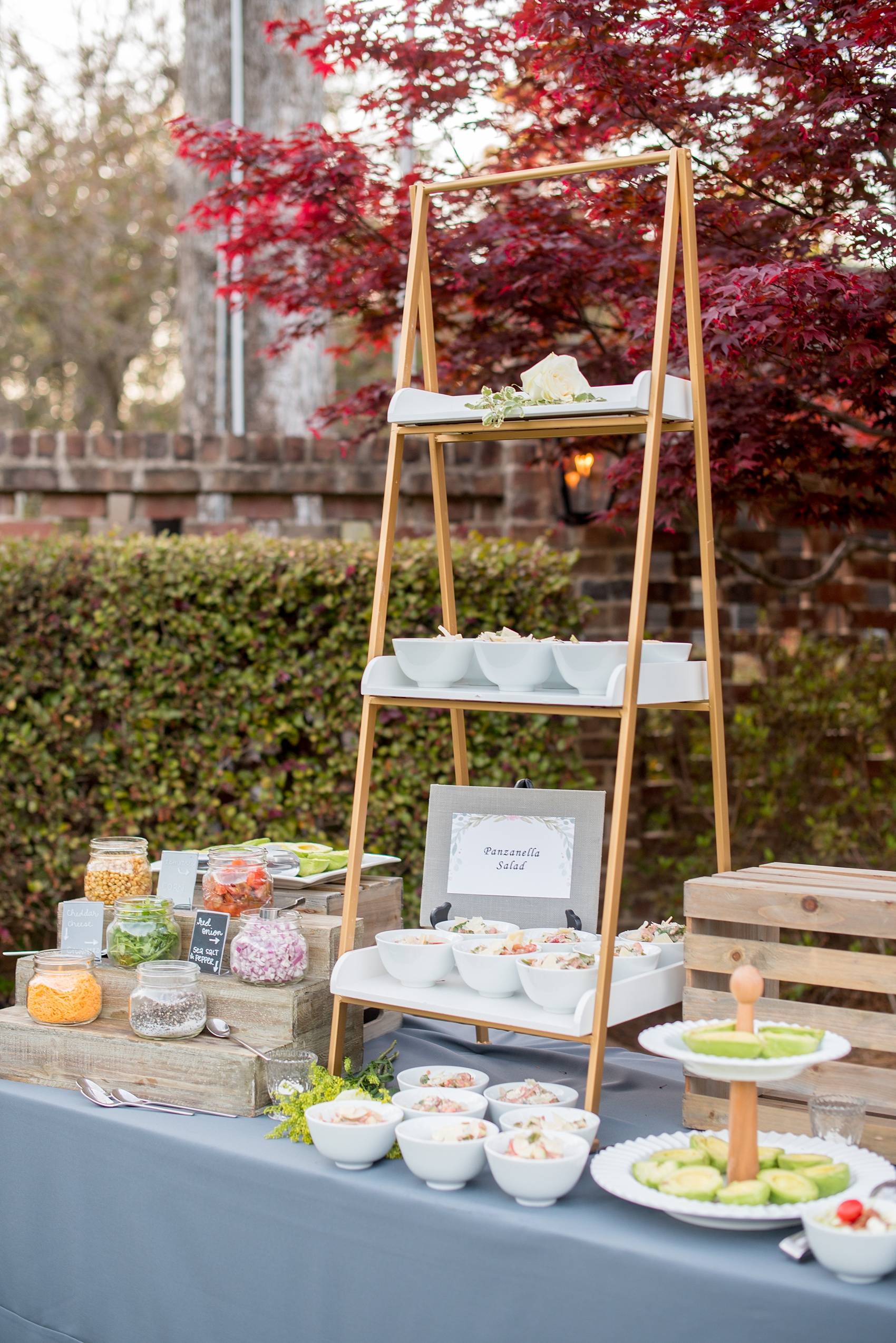 The Sutherland Wedding Photos by Mikkel Paige Photography. Avocado and salad bar by Rocky Top Catering.