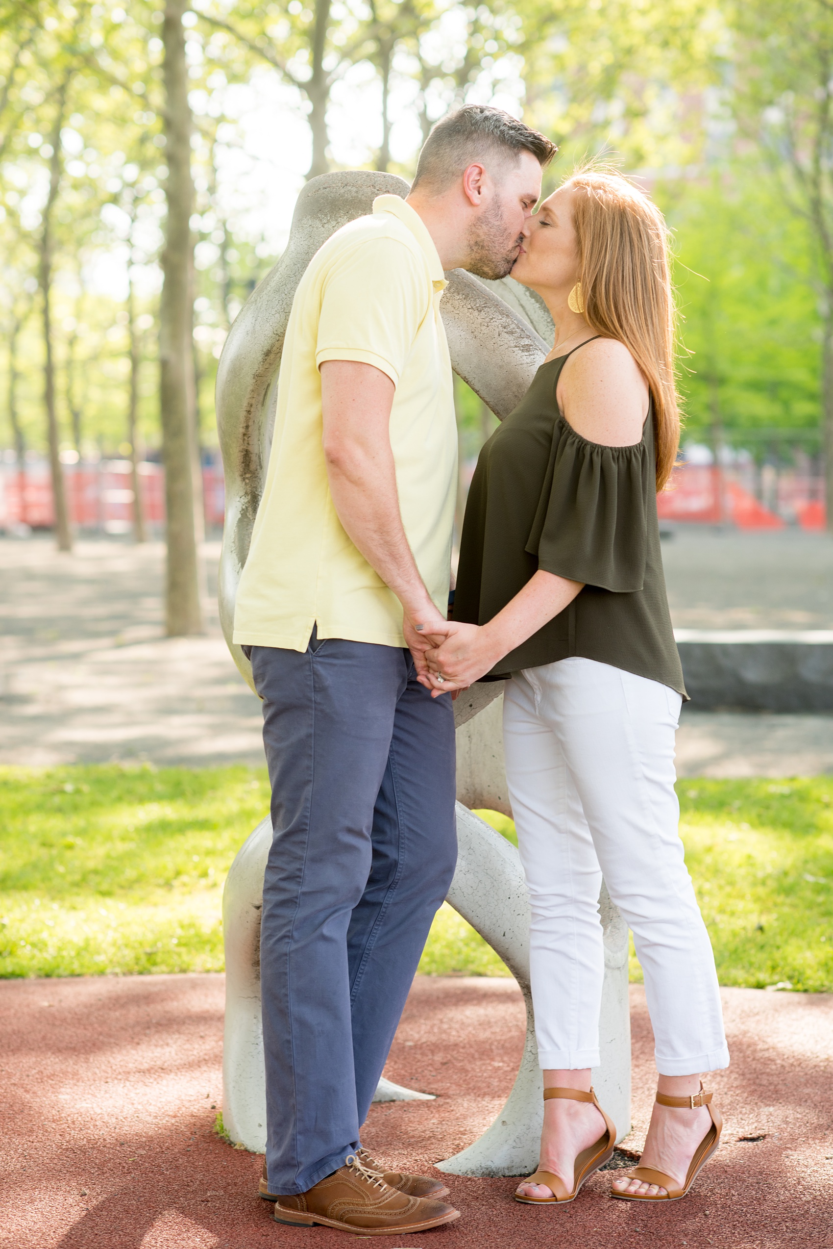 Spring Hoboken Engagement Photos by Mikkel Paige Photography.