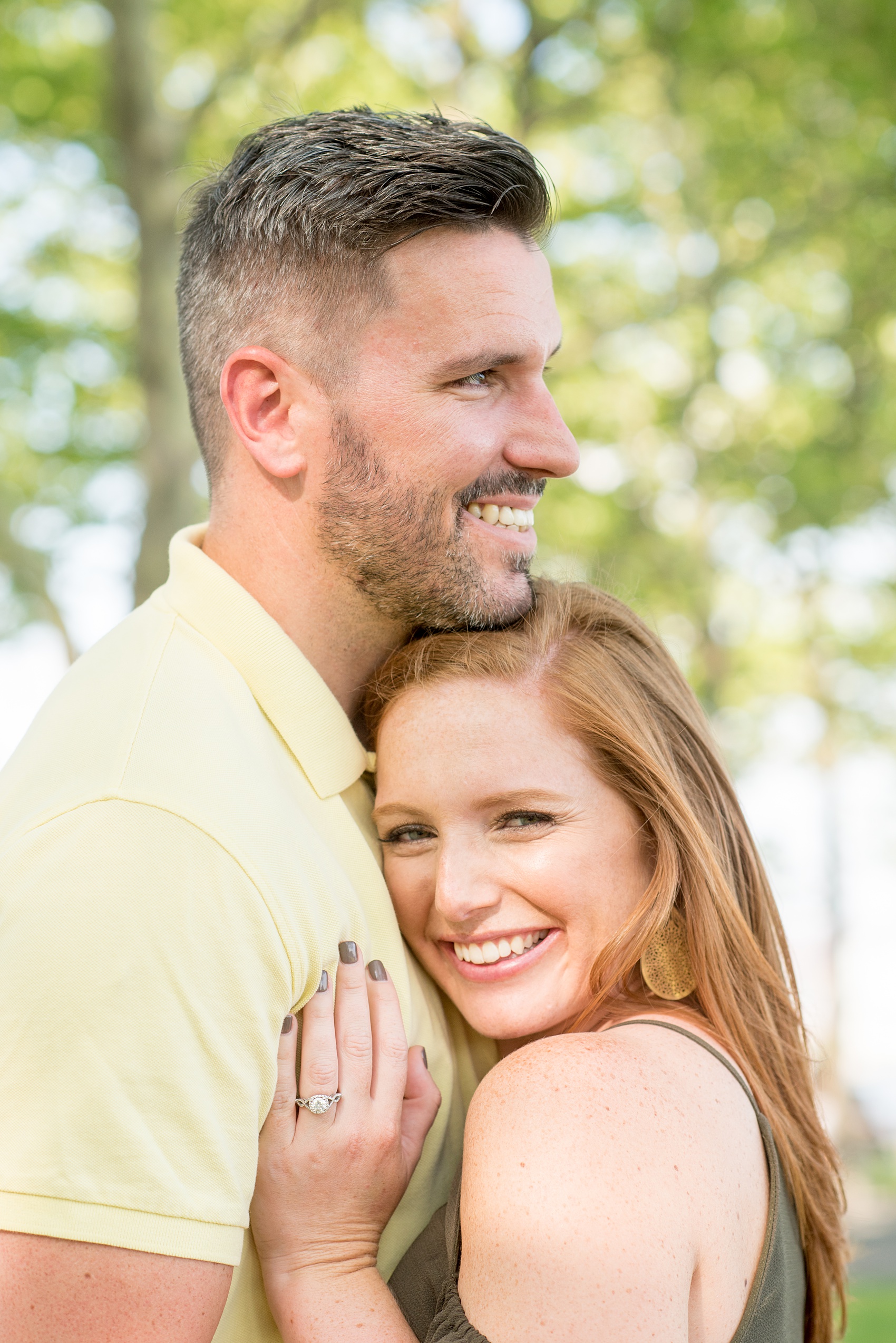 Spring Hoboken Engagement Photos by Mikkel Paige Photography.