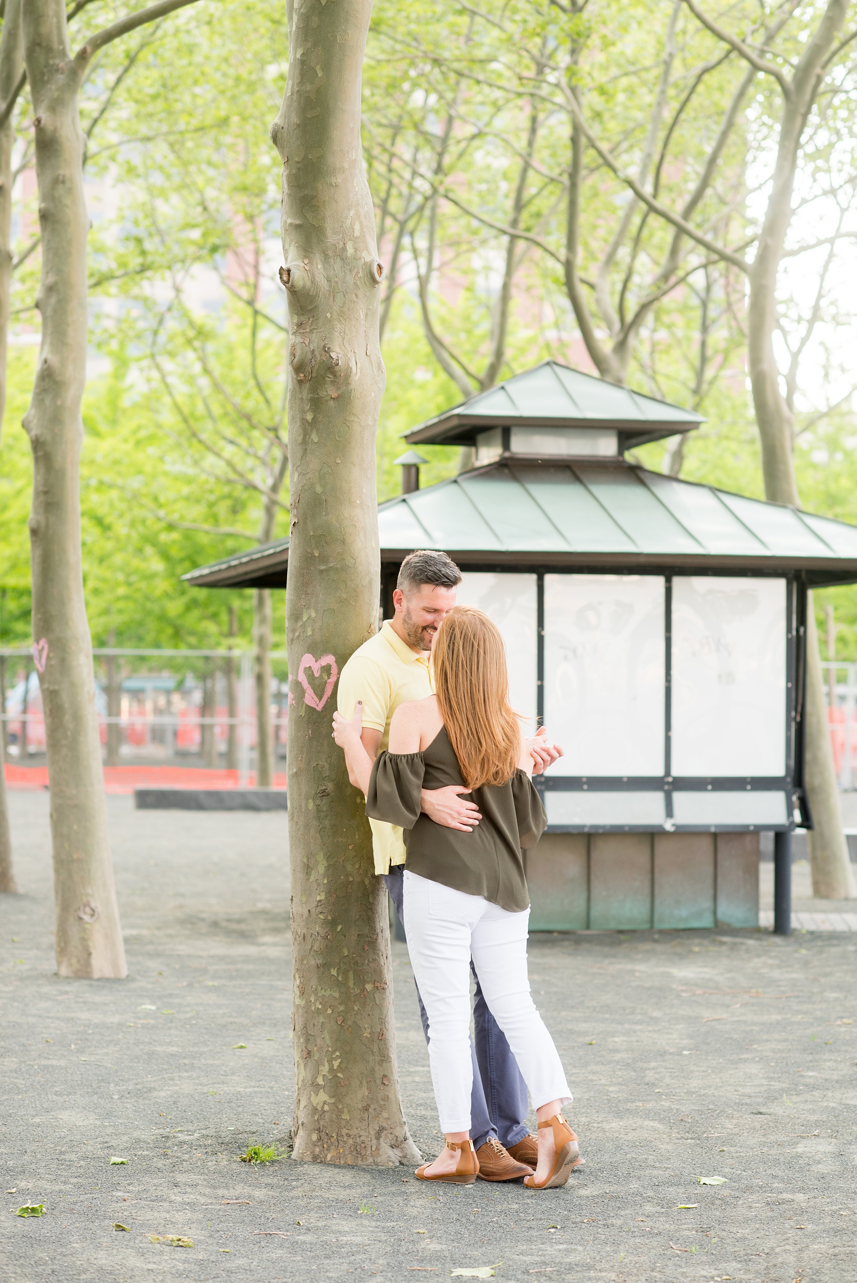 Spring Hoboken Engagement Photos by Mikkel Paige Photography.