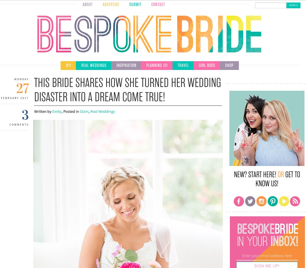 Feature on Bespoke Bride with images by Mikkel Paige Photography. Vibrant summer wedding at the Merrimon-Wynne House in Raleigh, NC. 