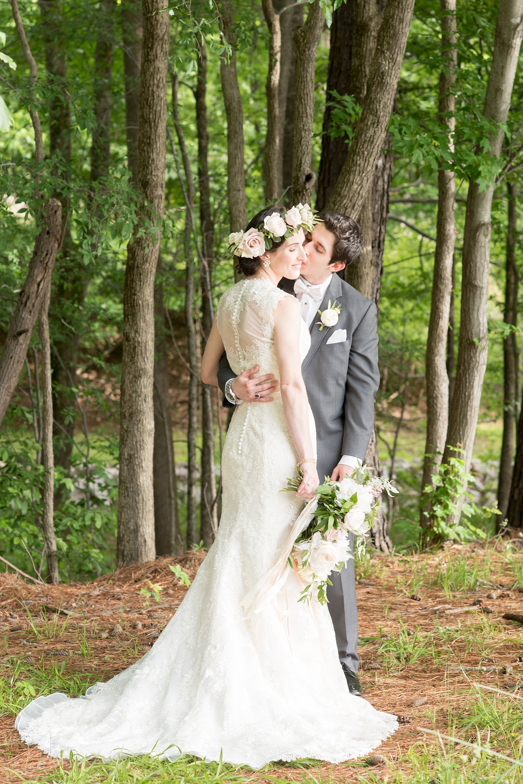 The Pavilions at Angus Barn wedding photos of the bride and groom by Mikkel Paige Photography. Flowers by Meristem Floral.