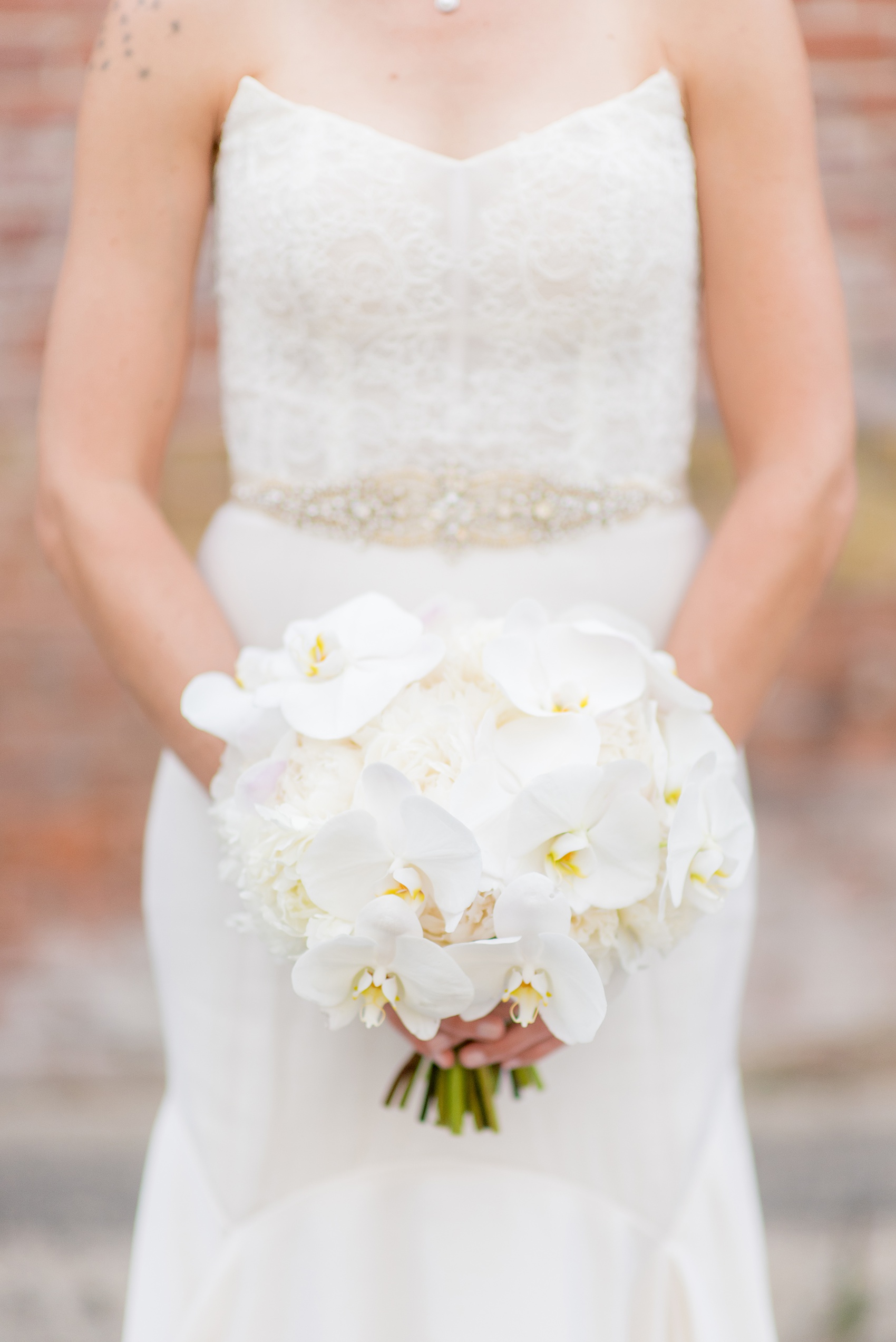 The Cookery Durham wedding photos by Mikkel Paige Photography. Picture of the bride's white orchid bouquet by Tre Bella.