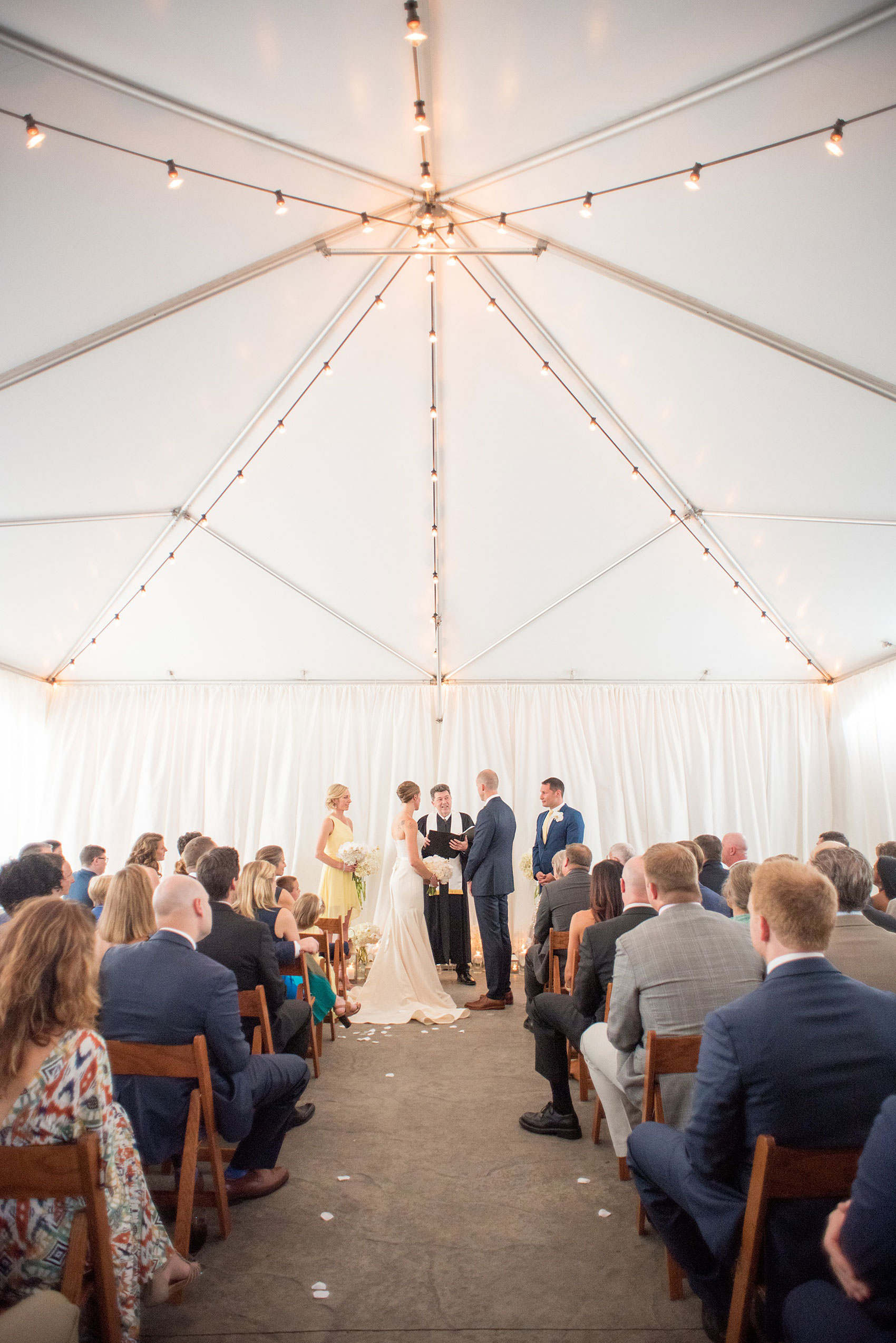 The Cookery Durham wedding photos by Mikkel Paige Photography. Picture of the tented ceremony.
