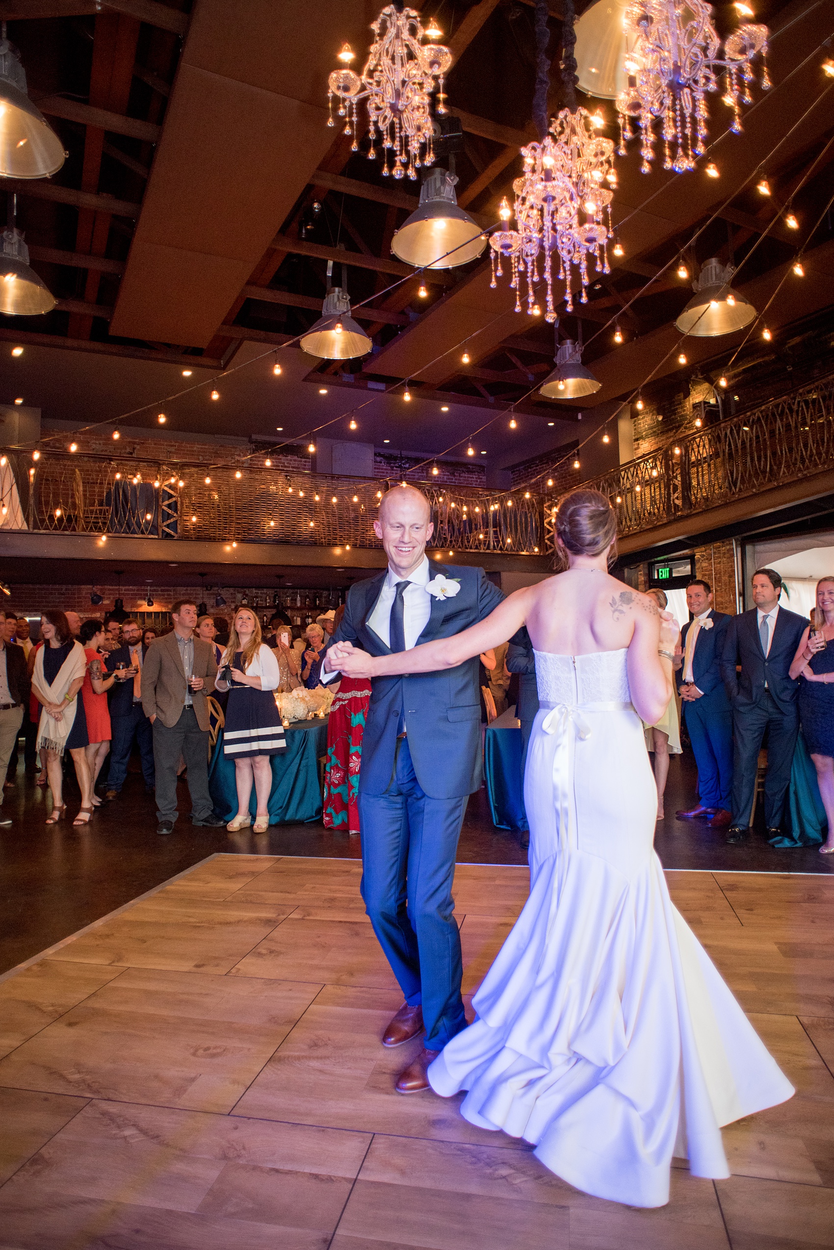 The Cookery Durham wedding photos by Mikkel Paige Photography. Picture of the bride and groom during their first dance.