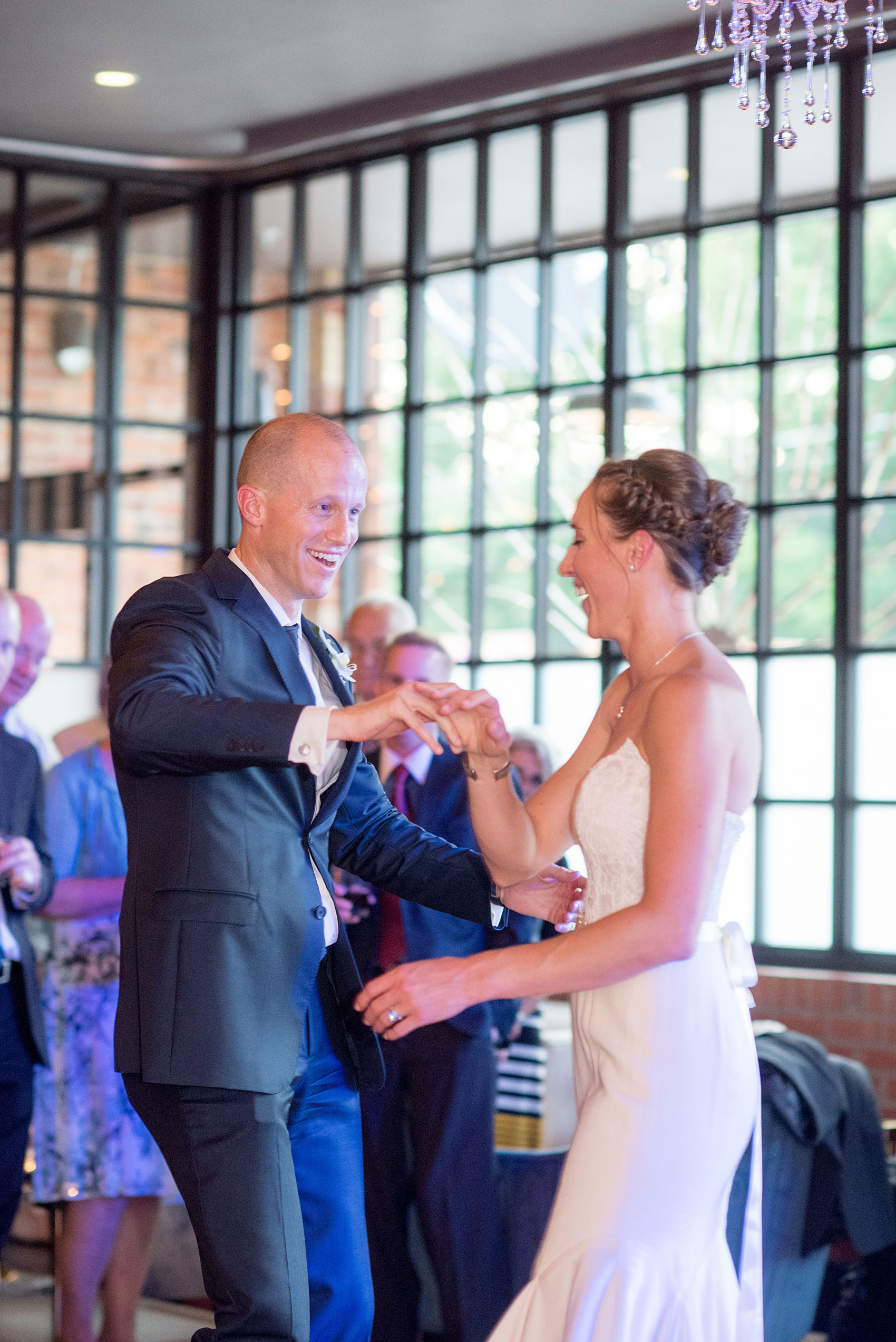 The Cookery Durham wedding photos by Mikkel Paige Photography. Picture of the bride and groom during their first dance.