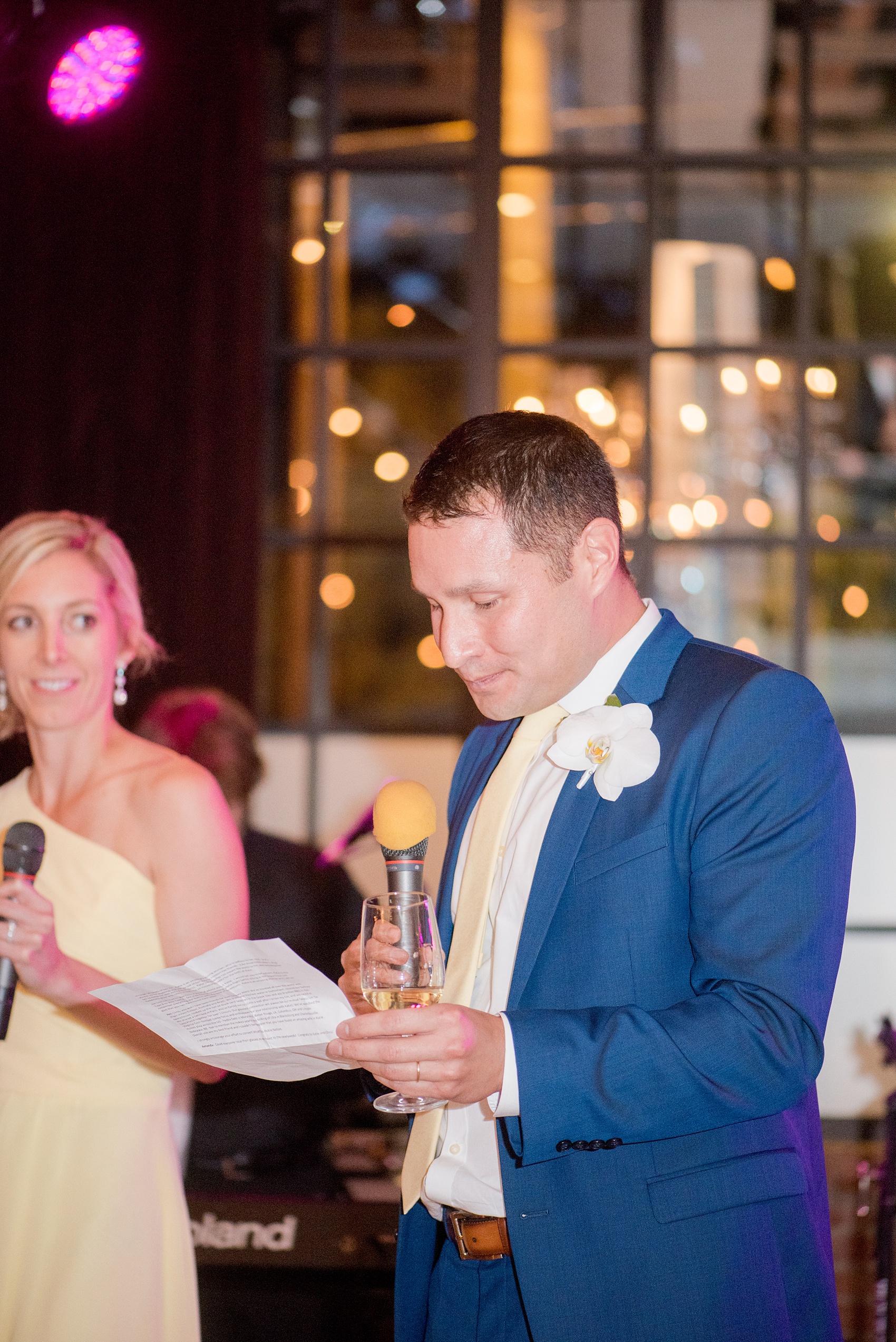 The Cookery Durham wedding photos by Mikkel Paige Photography. Picture of the best man giving a speech. 