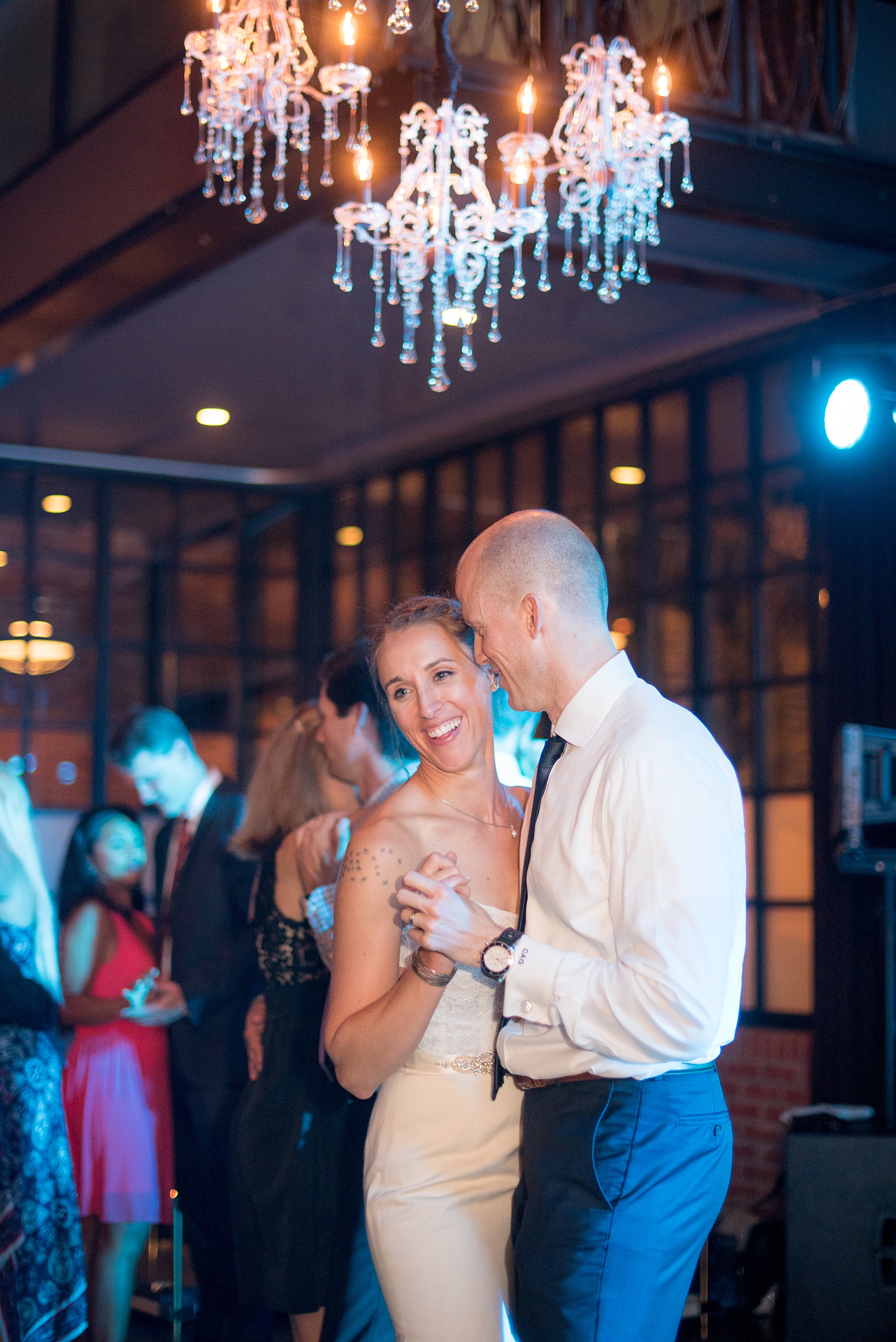 The Cookery Durham wedding photos by Mikkel Paige Photography. Picture of the bride and groom dancing.