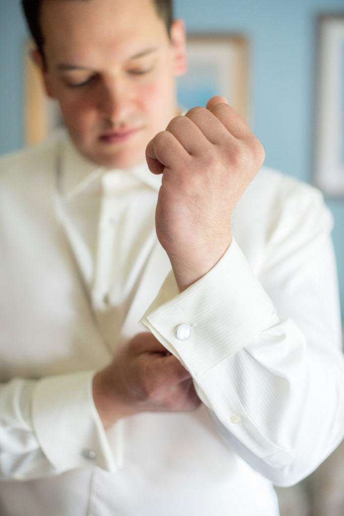 Mikkel Paige Photography wedding photos at The Fox Hollow, Long Island. A picture of the groom getting ready.