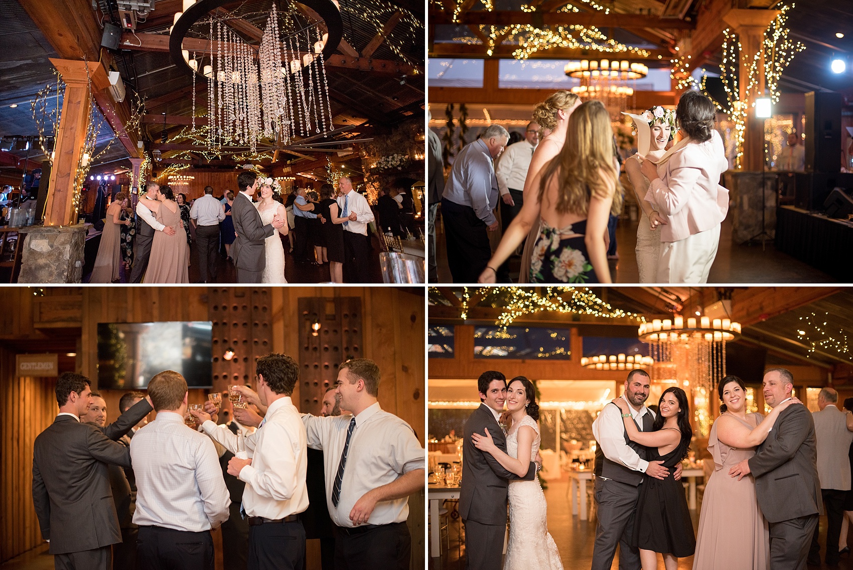 Pavilion at Angus Barn wedding photos by Mikkel Paige Photography. Picture of the guests dancing at the reception.