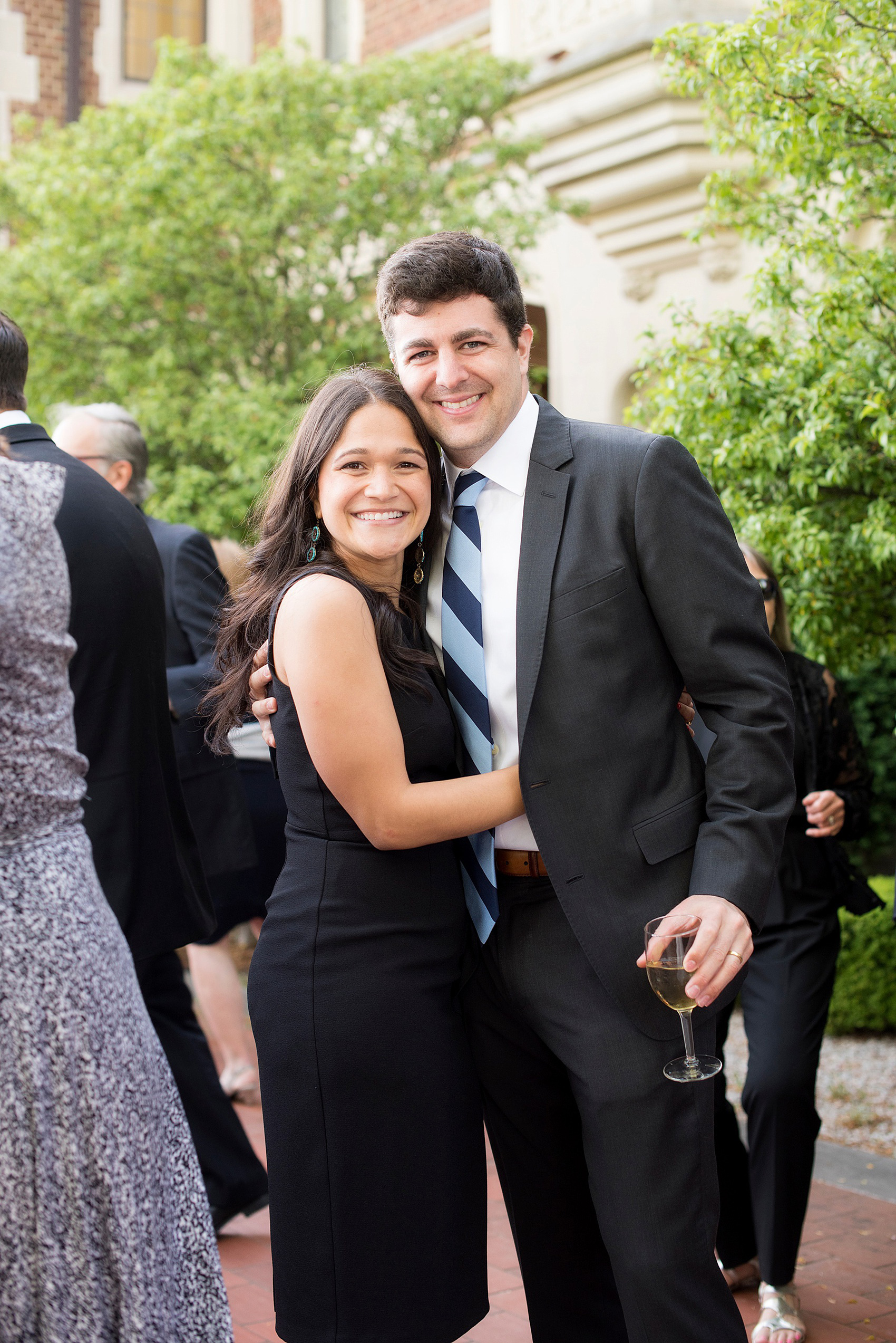 Waveny House wedding photos in Connecticut by Mikkel Paige Photography. Picture of a couple at the cocktail hour.