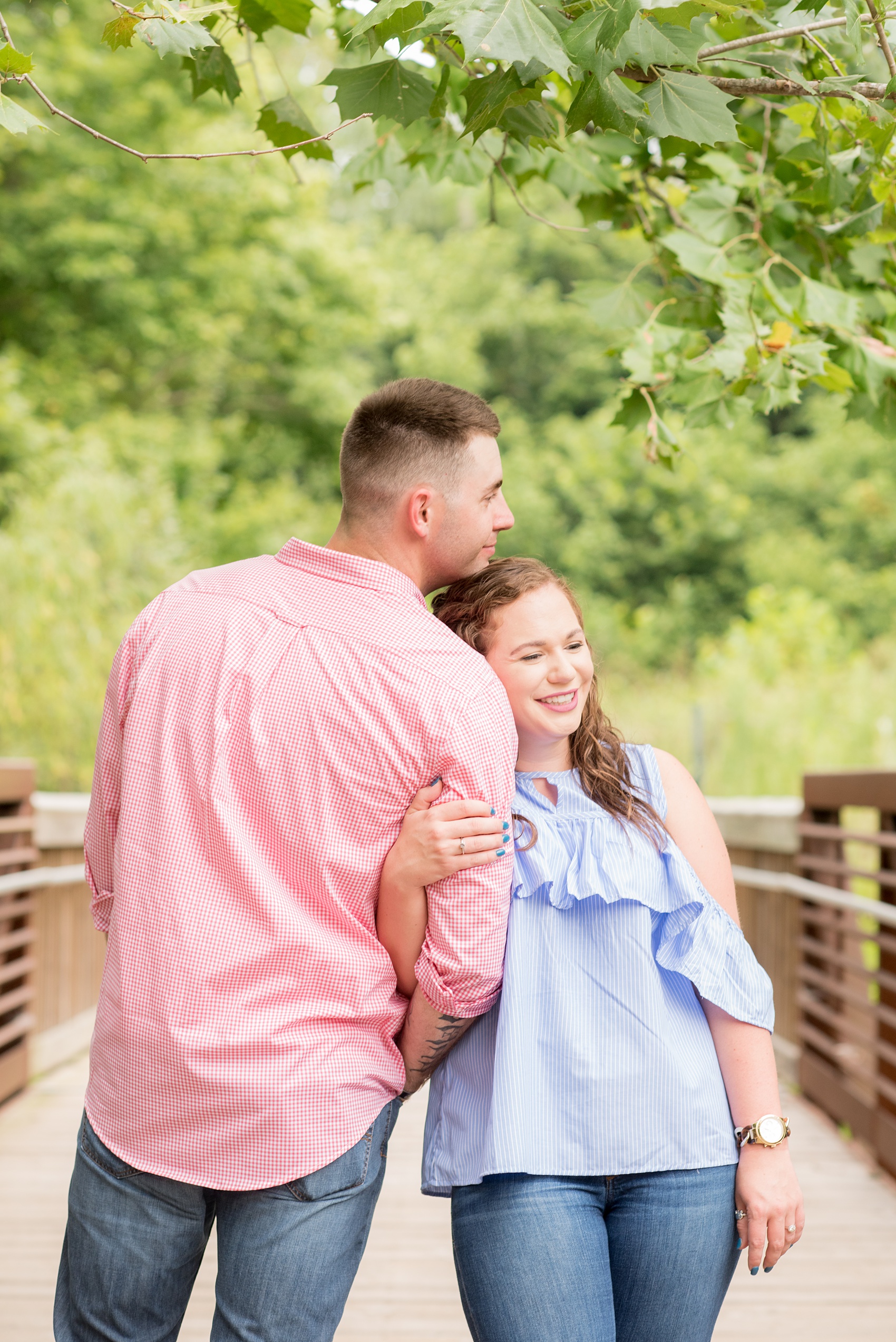 Mikkel Paige Photography photos of an engagement session at Eno Riverwalk in Hillsborough, North Carolina. 