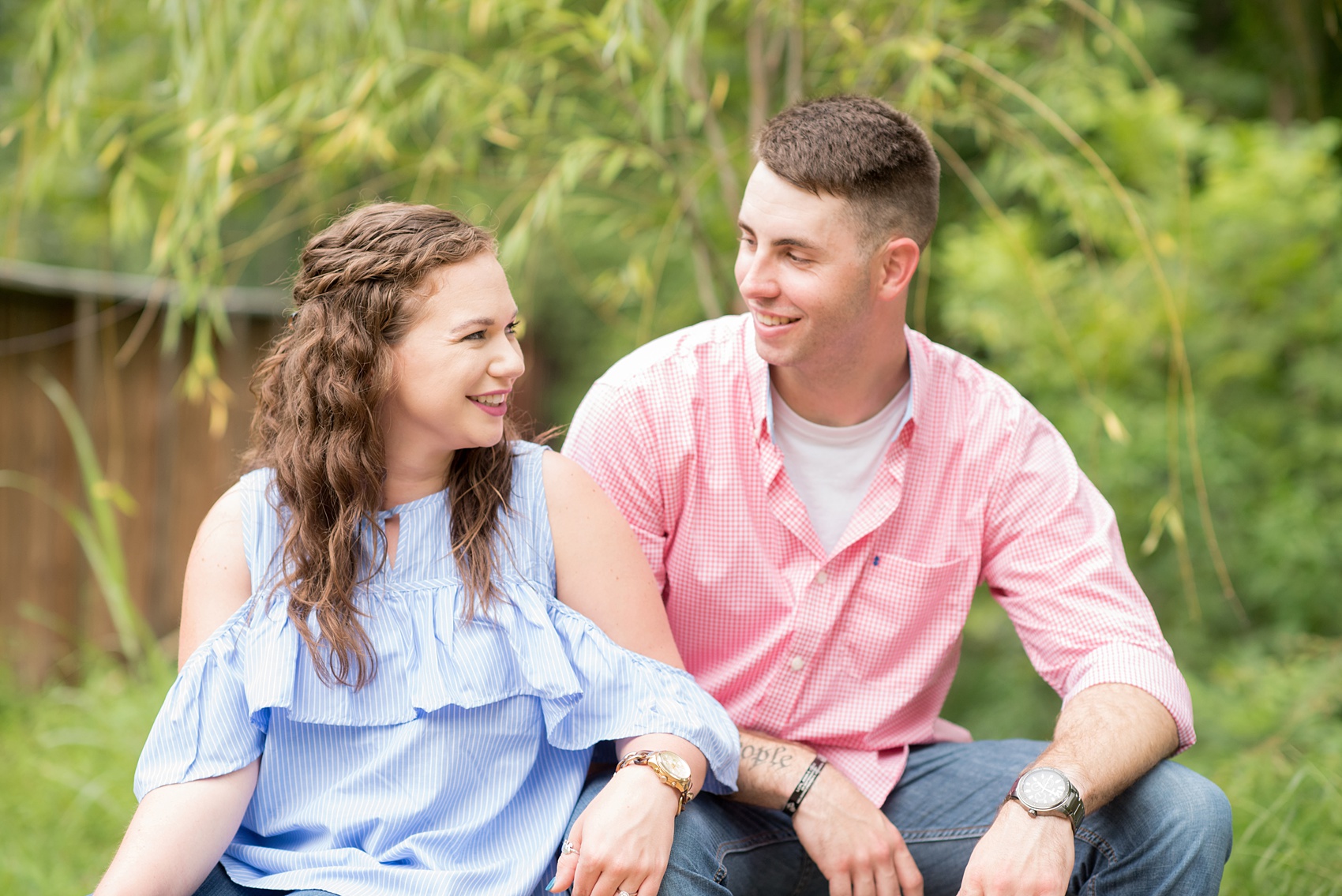 Mikkel Paige Photography photos of an engagement session at Eno Riverwalk in Hillsborough, North Carolina. 