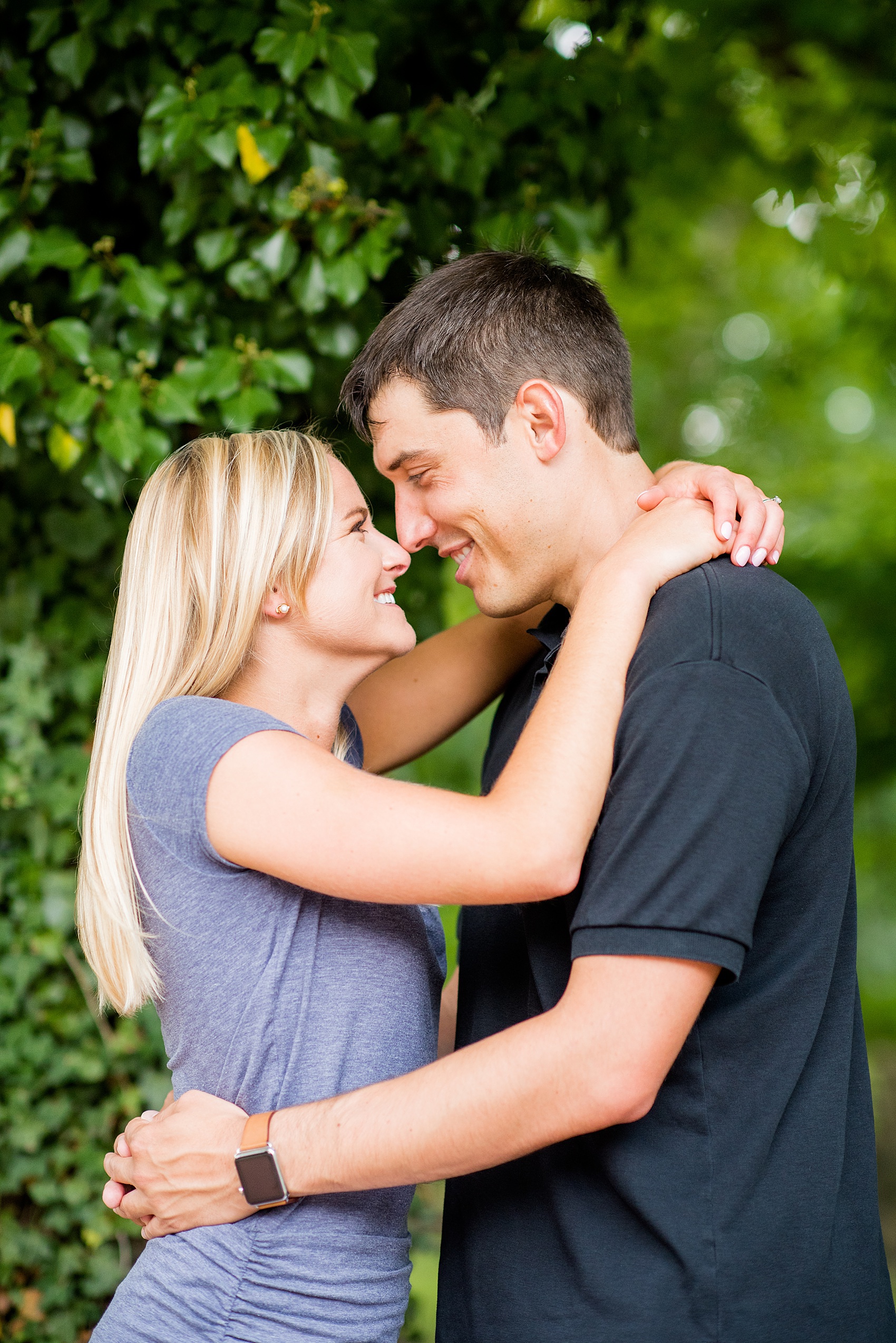 Mikkel Paige Photography pictures of a colorful engagement session in Chapel Hill North Carolina.