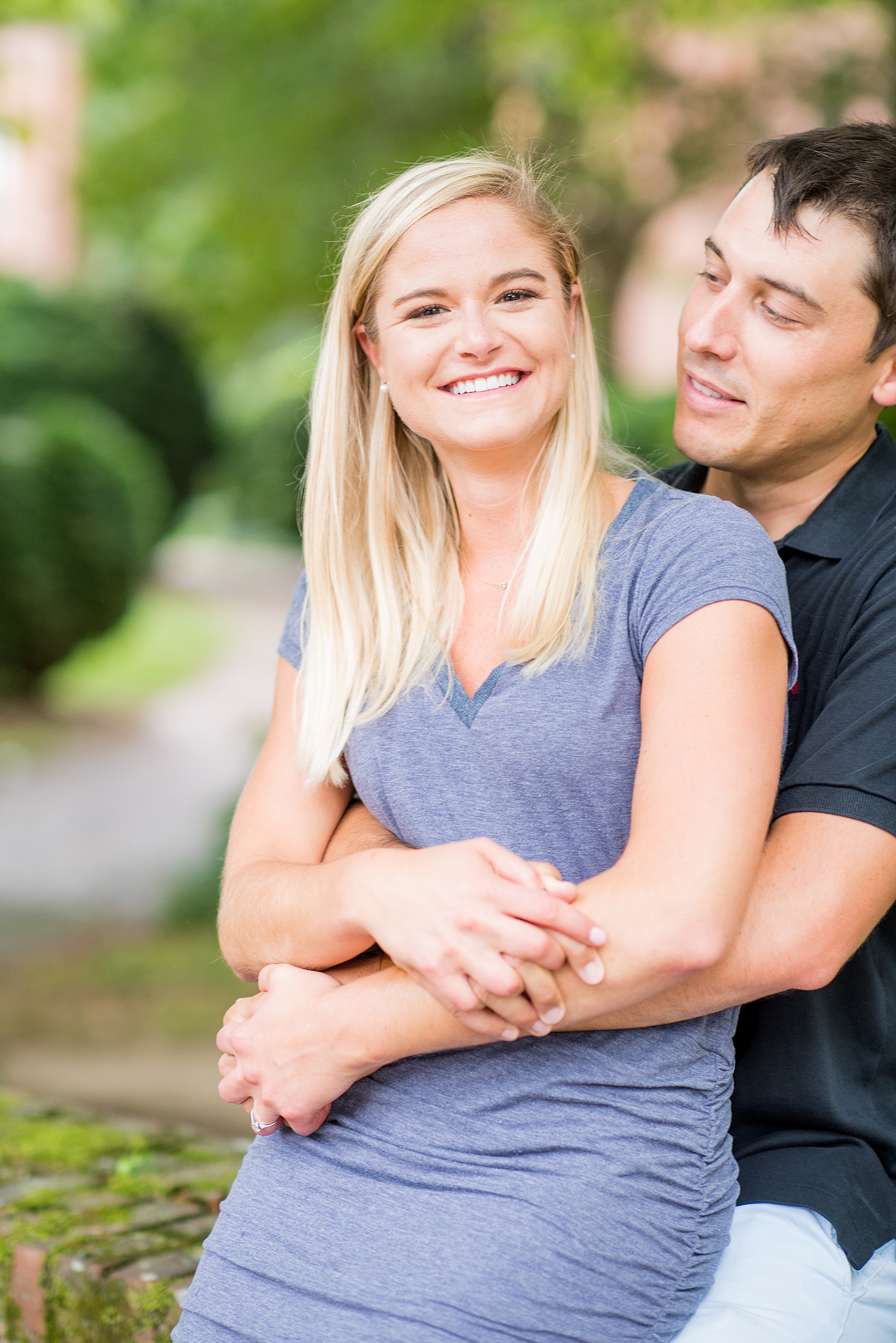 Mikkel Paige Photography pictures of a colorful engagement session in Chapel Hill North Carolina.