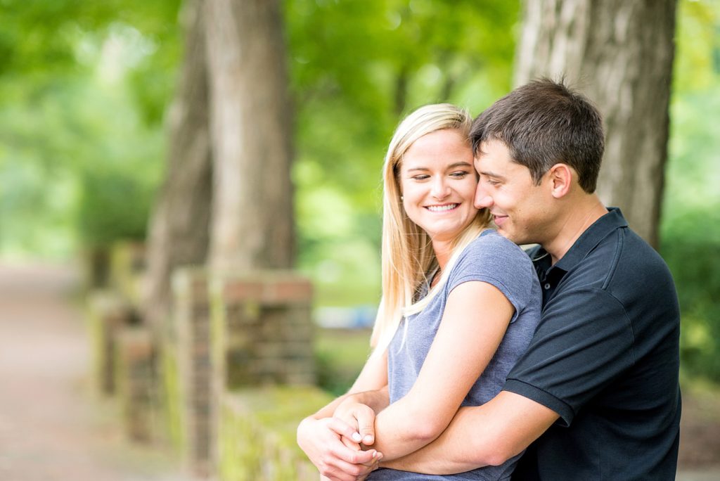 Mikkel Paige Photography pictures of a colorful engagement session in Chapel Hill North Carolina.