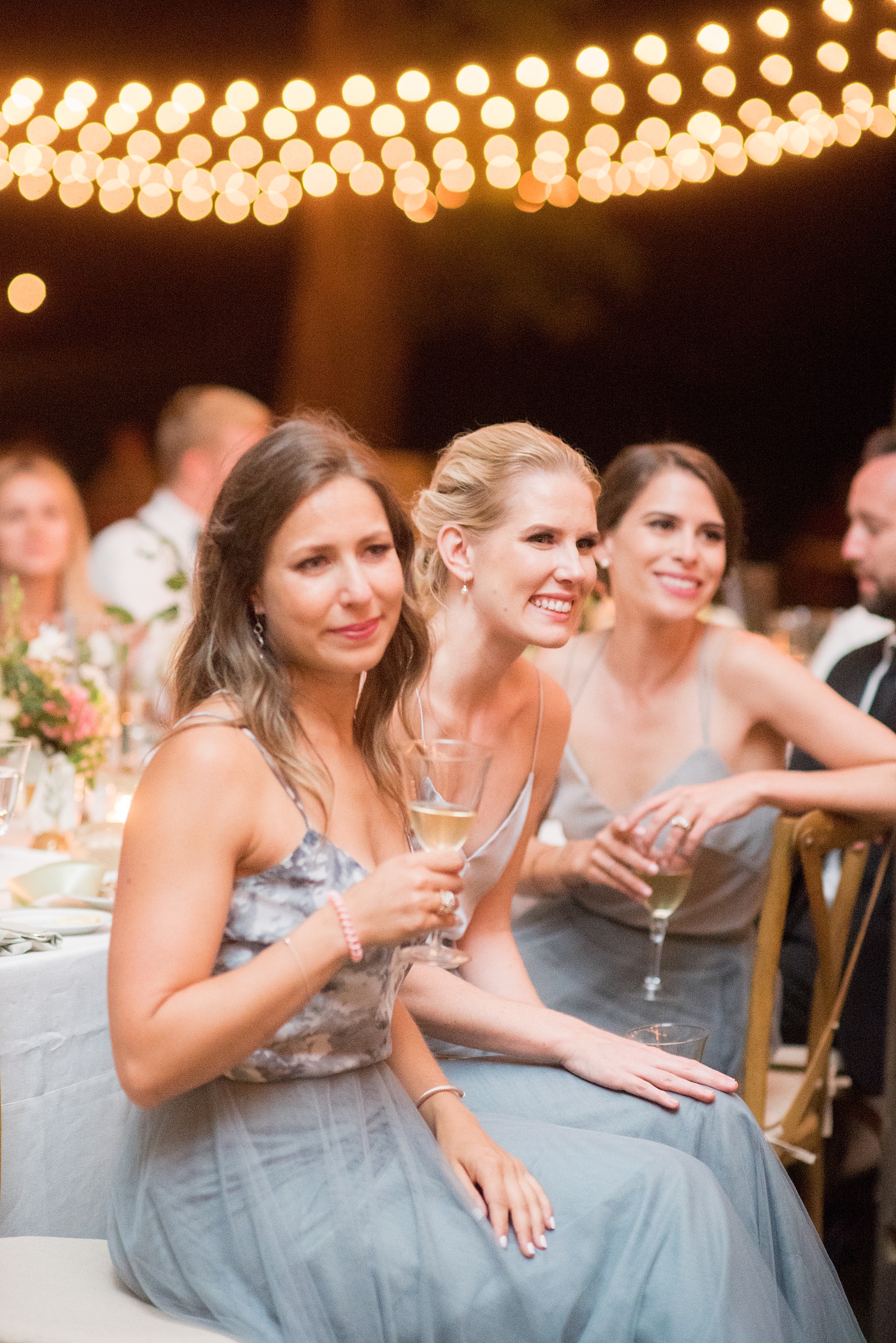 Mikkel Paige Photography photos from a Southwood Estate Wedding in Germantown, New York in the Hudson Valley. Picture of the bridesmaids during the reception.