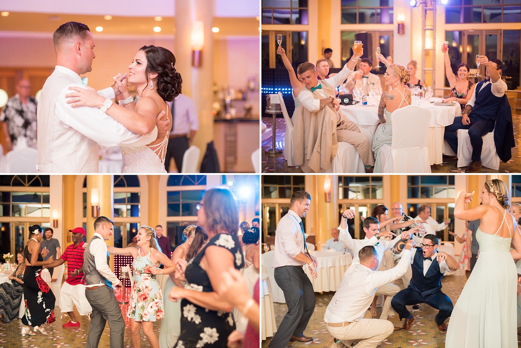 Mikkel Paige Photography photos from a wedding at Grand Paraiso, Mexico, Playa del Carmen Iberostar resort. Picture of dancing during the reception.