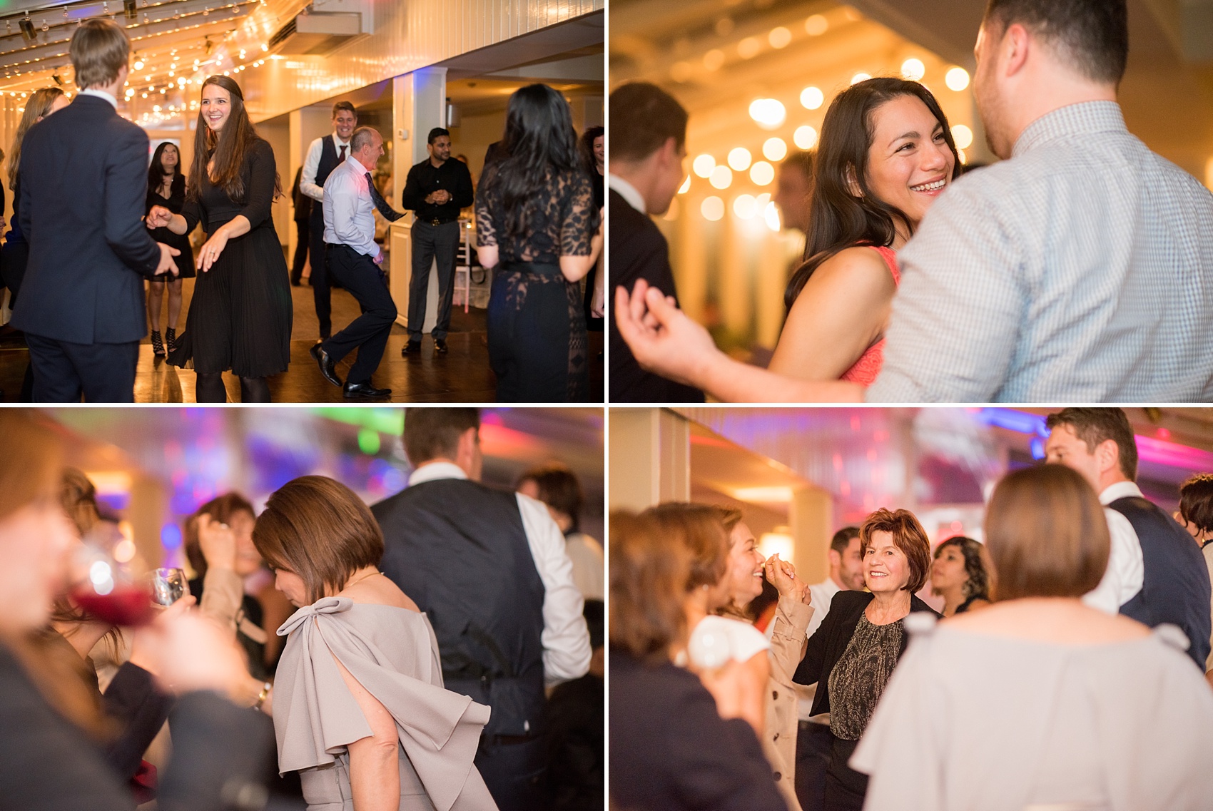 Mikkel Paige Photography photos of a wedding at Crabtree's Kittle House in Chappaqua, New York. Picture of the guests dancing during the reception.