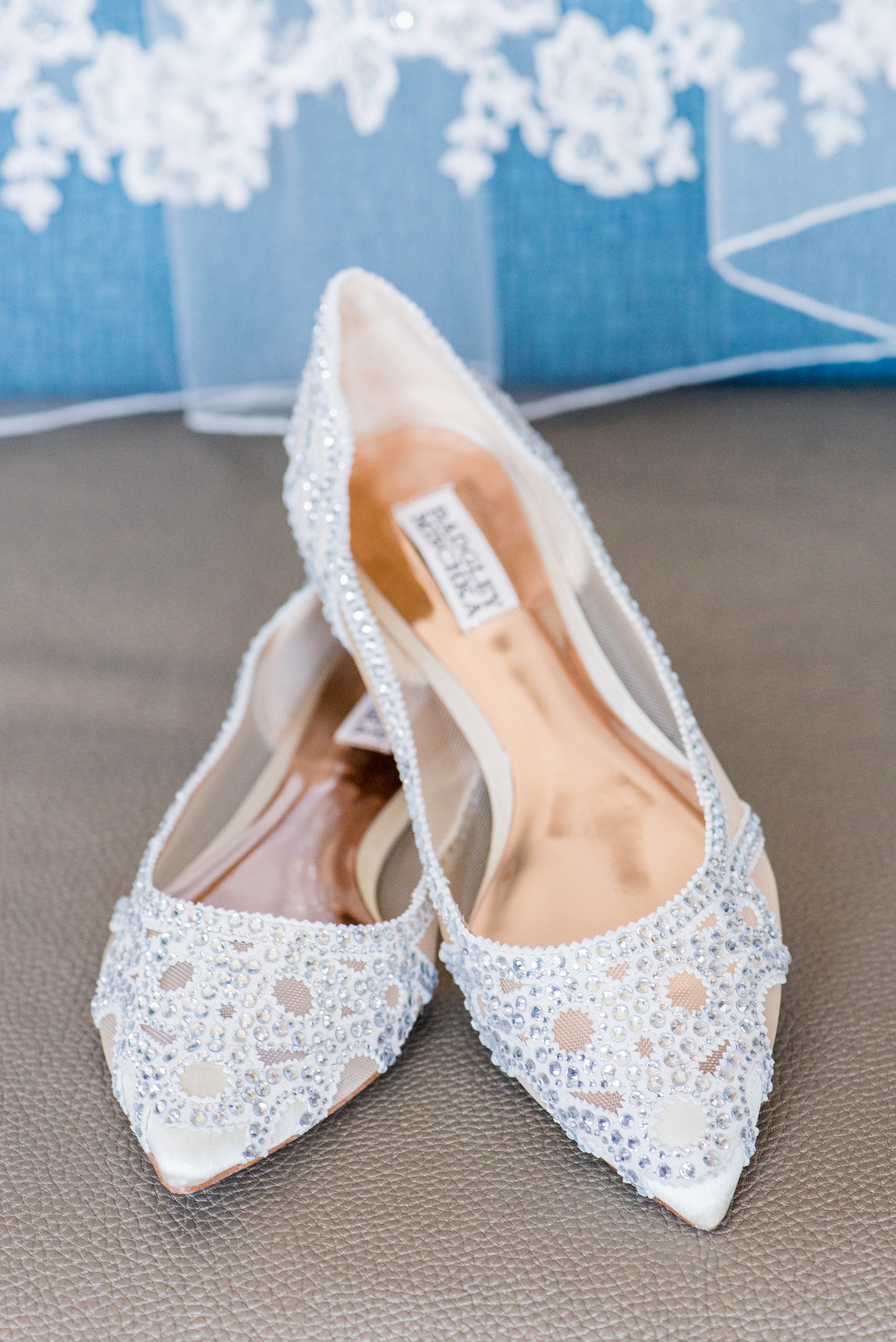 Saratoga Springs destination wedding photos by Mikkel Paige Photography. The bride wore rhinestone crystal Badgley Mischka flats for her April spring wedding. #SaratogaSpringsNY #SaratogaSprings #mikkelpaige #NYwedding #destinationwedding 