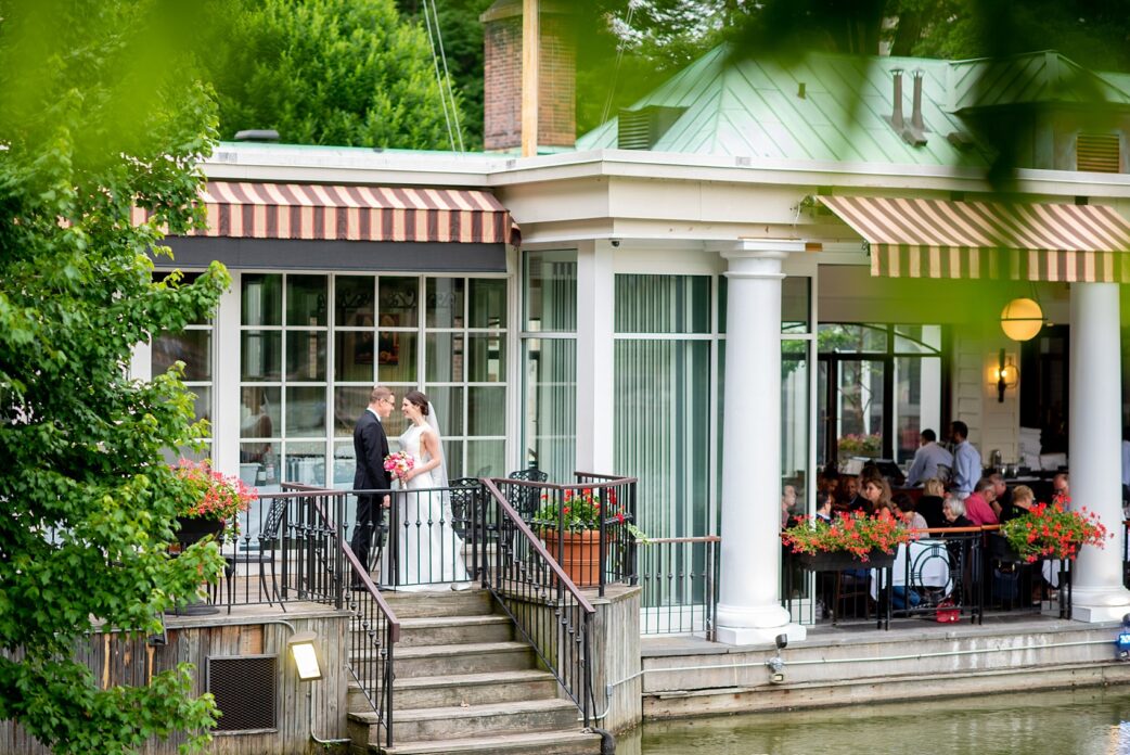 Wedding photos in Central Park at Loeb Boathouse by Mikkel Paige Photography.