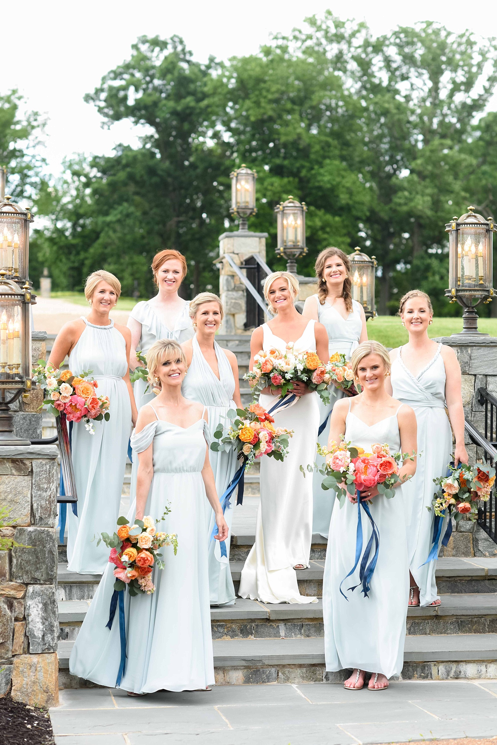 Charlottesville wedding photos by Mikkel Paige Photography. This Virginia venue is perfect for brides and grooms looking for a beautiful farm reception space. It’s green, romantic, and easy to dress up with flowers or keep simple. The bridesmaids wore mismatched mint green gowns and held colorful flowers. Click through for the complete post from this May event at the Lodge at Mount Ida Farm! Planning and design by @vivalevent and flowers by @apassarelli of Meristem Floral. #Charlottesville #mountidafarm #lodgeatmountida #CharlottesvilleVA #CharlottesvilleVirginia #Charlottesvillewedding #Charlottesvilleweddingphotographer #mikkelpaige #MeristemFloral #VivaLEvent