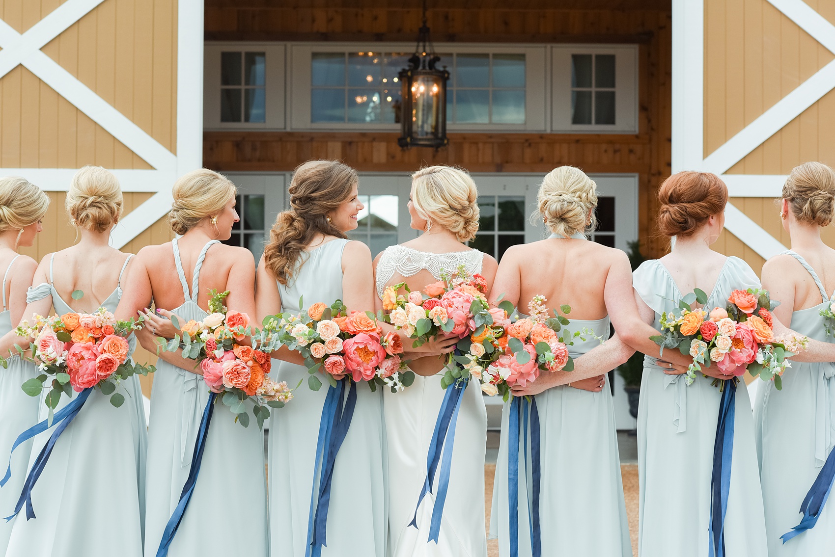 Charlottesville wedding photos by Mikkel Paige Photography. This Virginia venue is perfect for brides and grooms looking for a beautiful farm reception space. It’s green, romantic, and easy to dress up with flowers or keep simple. The bridesmaids wore mismatched mint green gowns and held colorful flowers. Click through for the complete post from this May event at the Lodge at Mount Ida Farm! Planning and design by @vivalevent and flowers by @apassarelli of Meristem Floral. #Charlottesville #mountidafarm #lodgeatmountida #CharlottesvilleVA #CharlottesvilleVirginia #Charlottesvillewedding #Charlottesvilleweddingphotographer #mikkelpaige #MeristemFloral #VivaLEvent